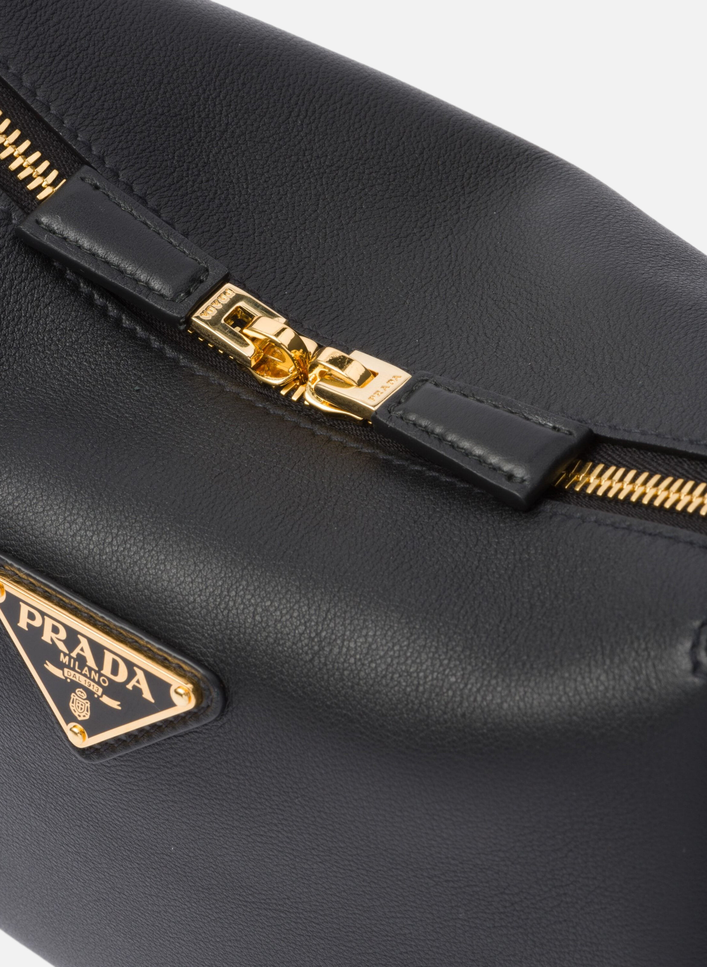 Sac à bandoulière prada darling en cuir Noir