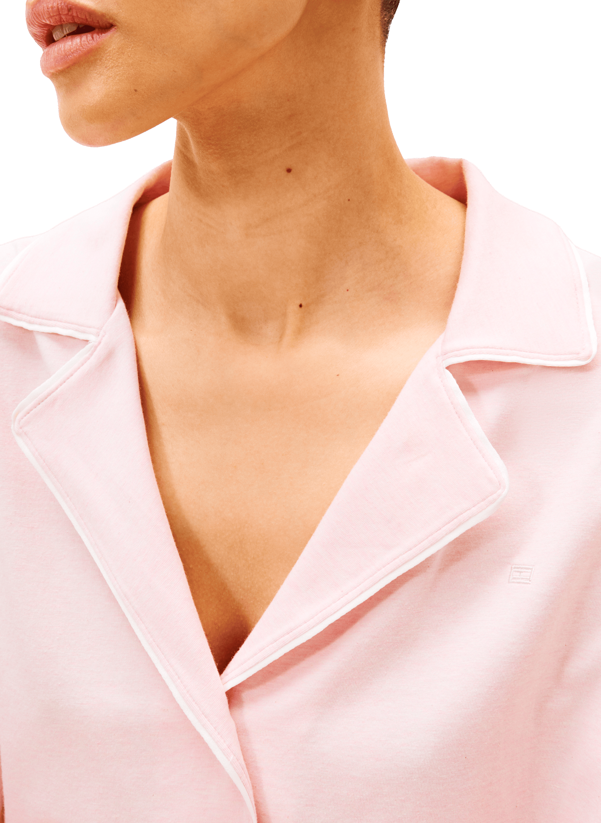 Chemise de nuit en coton mélangé TOMMY HILFIGER Rose