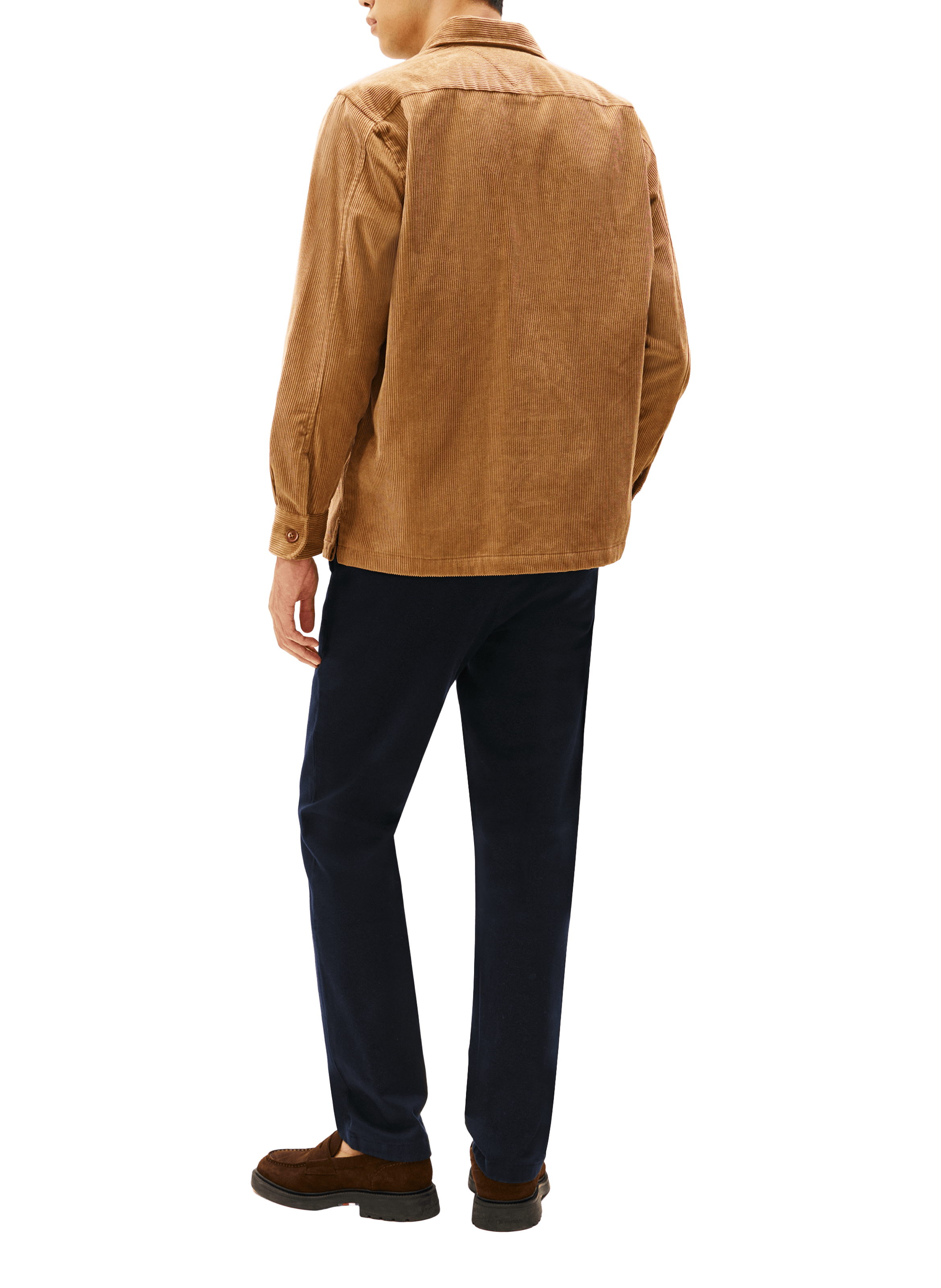 Chemise col classique manches contrastantes en coton TOMMY HILFIGER Brown