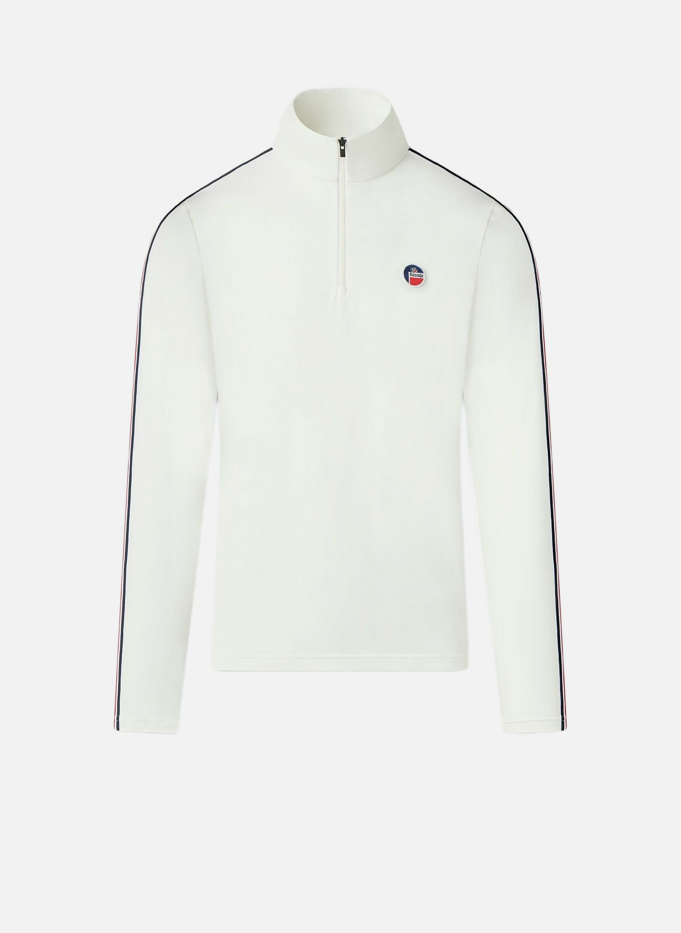 Sous pull mario col montant coupe regular Blanc