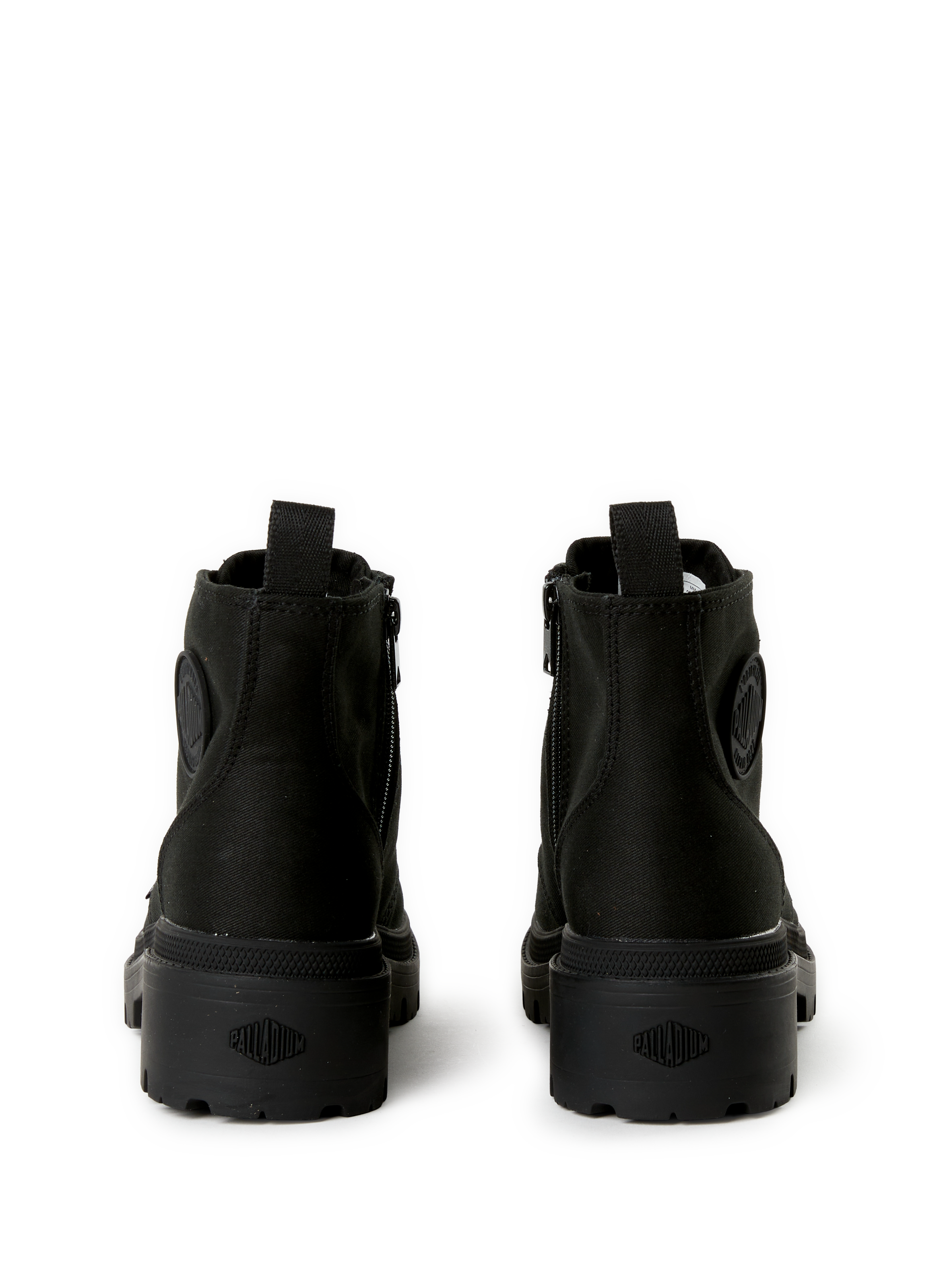 Boots unies en cuir PALLADIUM Noir