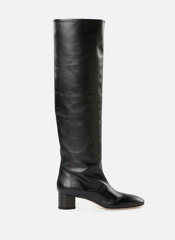 Bottes hautes en cuir Noir by AEYDE AEYDE Bottes hautes en cuir Noir