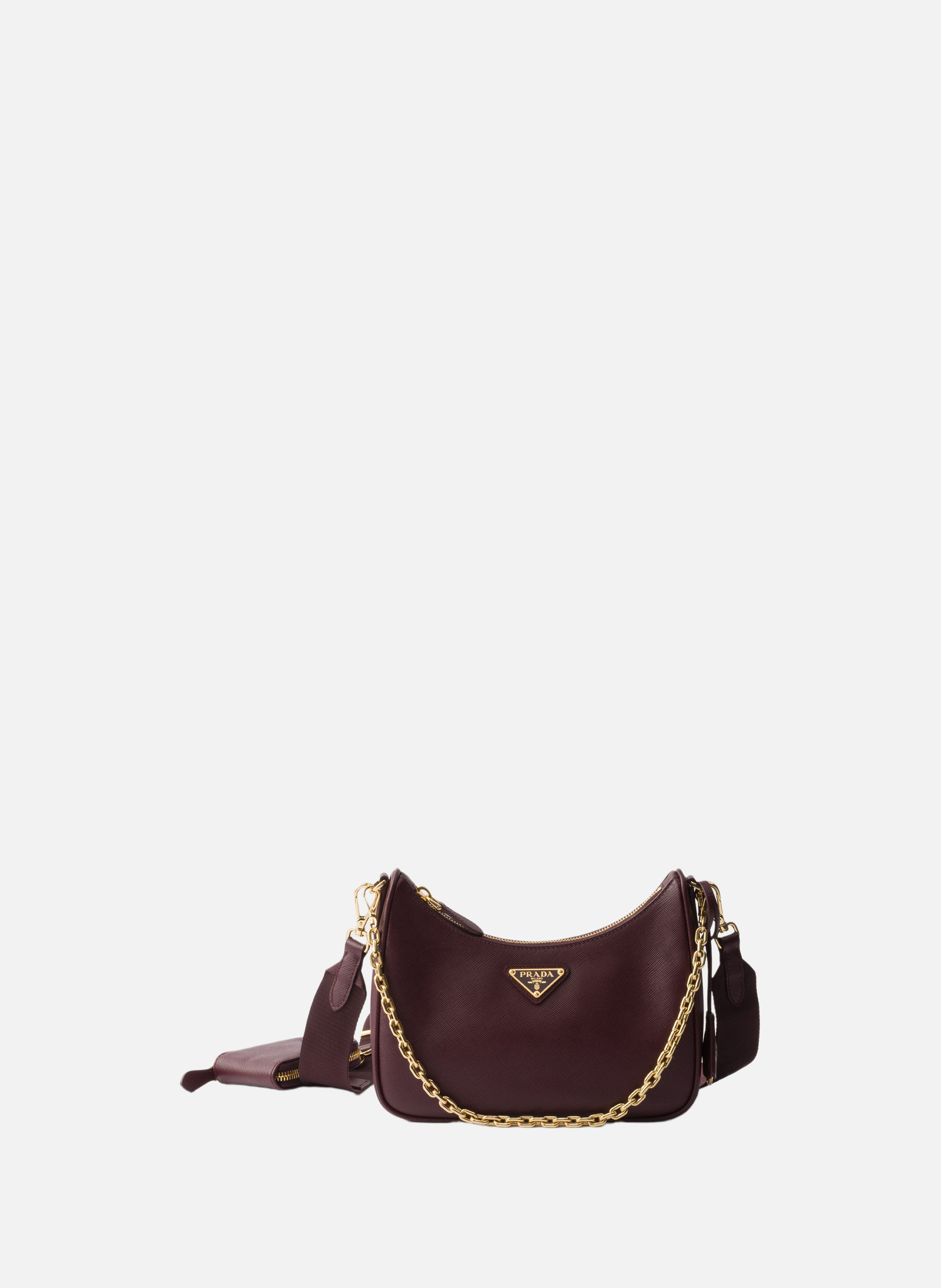 Sac prada re-edition 2005 en cuir saffiano PRADA Rouge