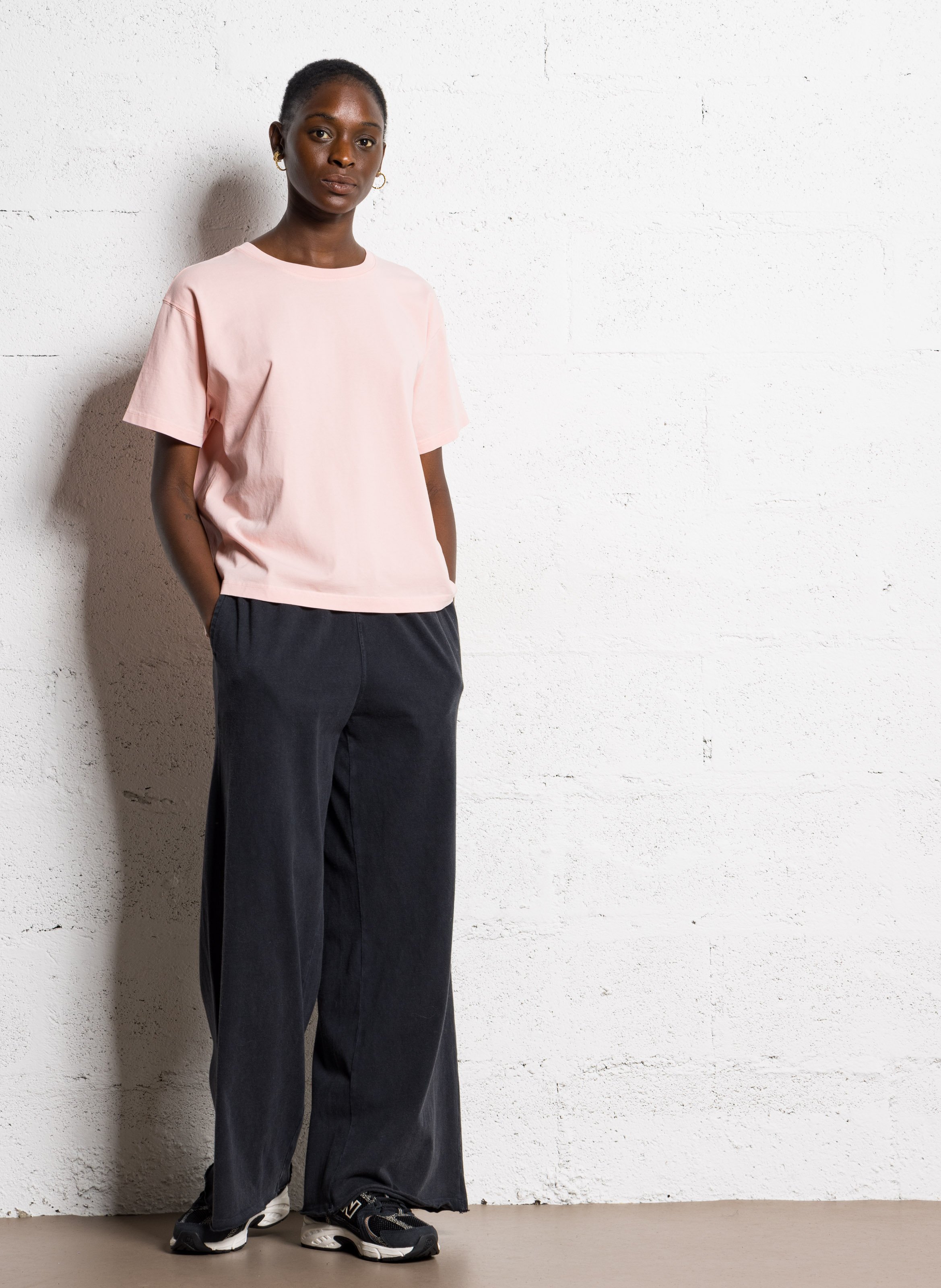 Jogging ample en coton afoma AMERICAN VINTAGE Noir