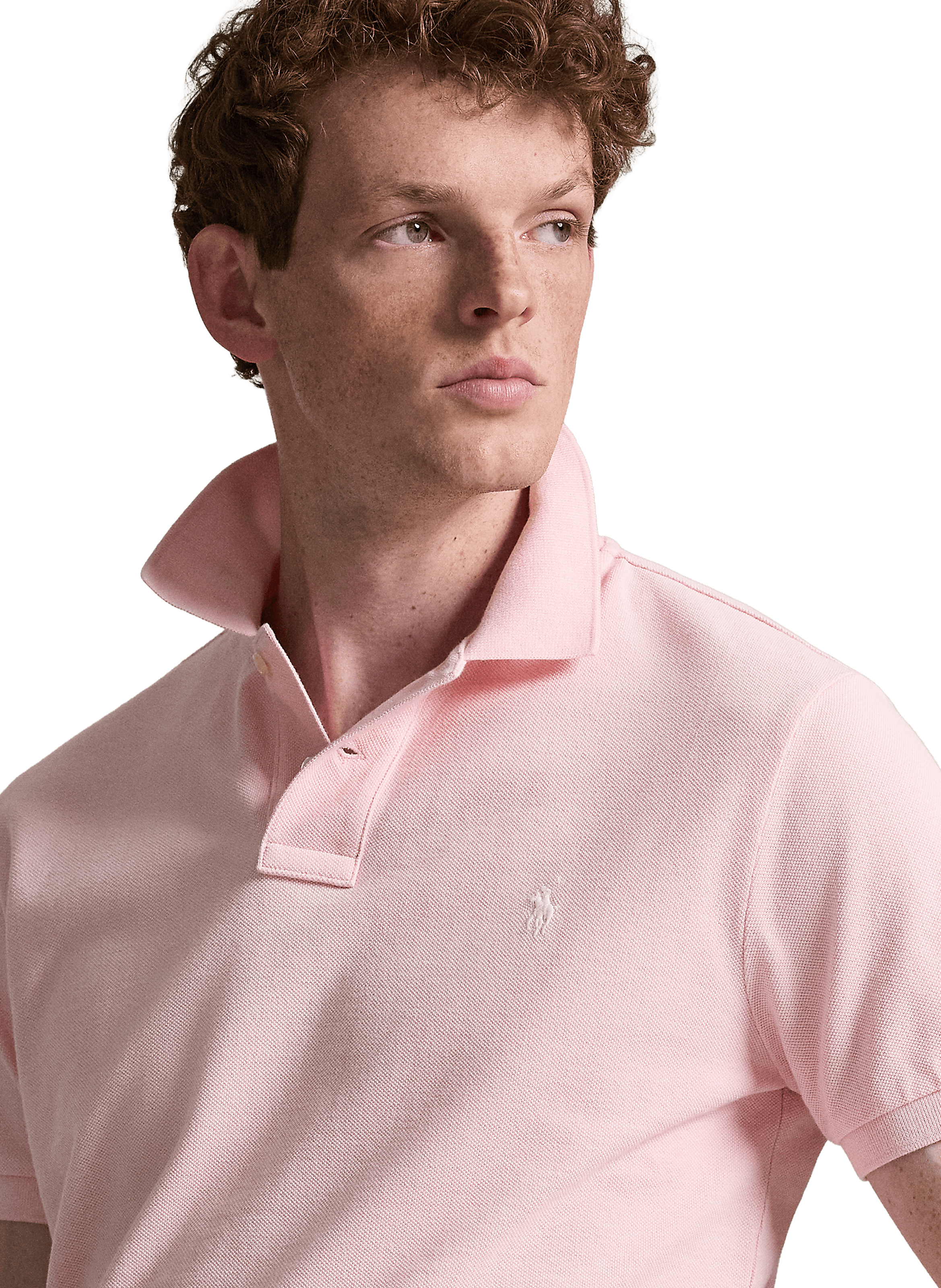  Cotton polo shirt  Pink