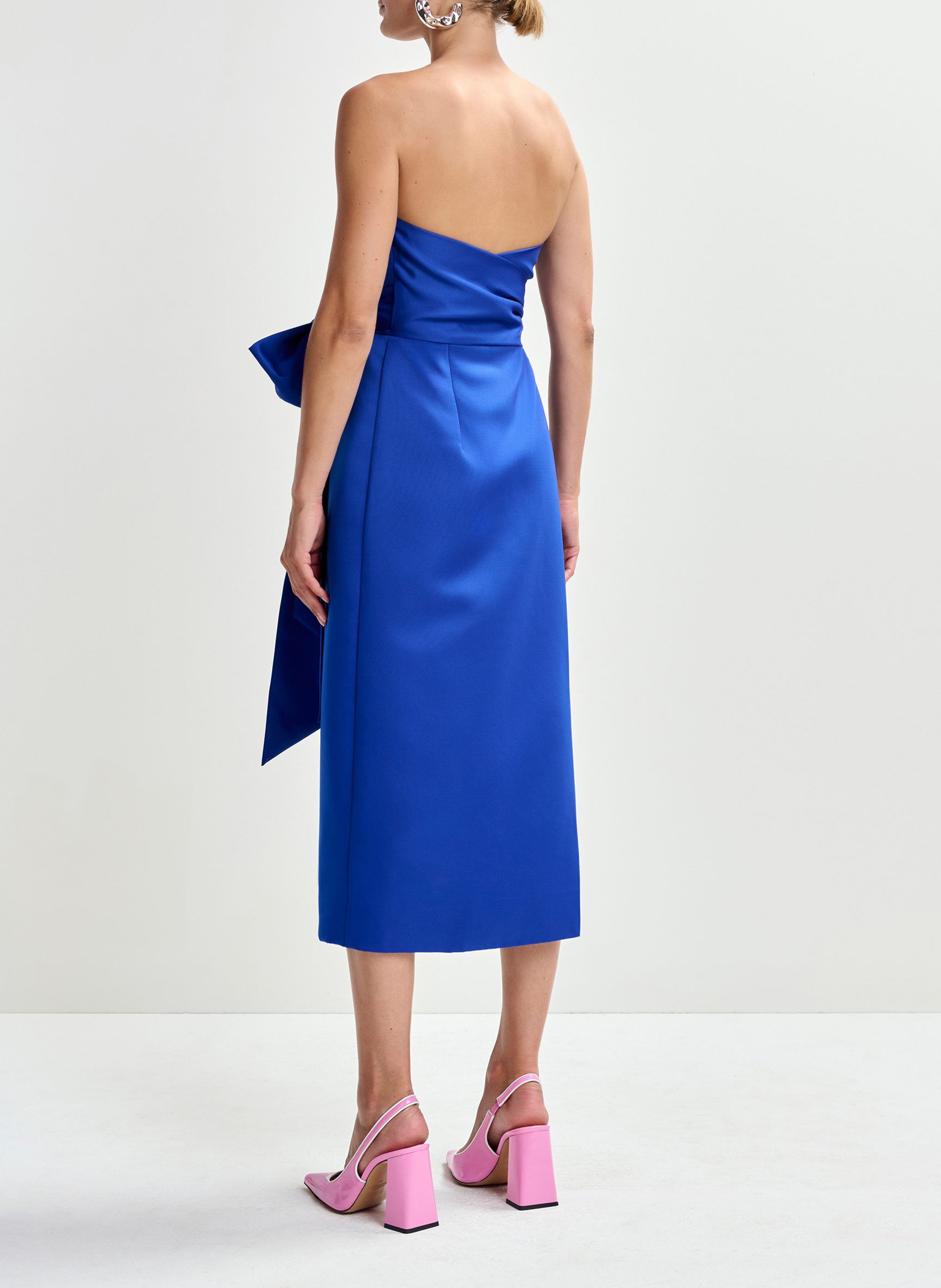 Robe midi bustier Juror ESSENTIEL ANTWERP Bleu