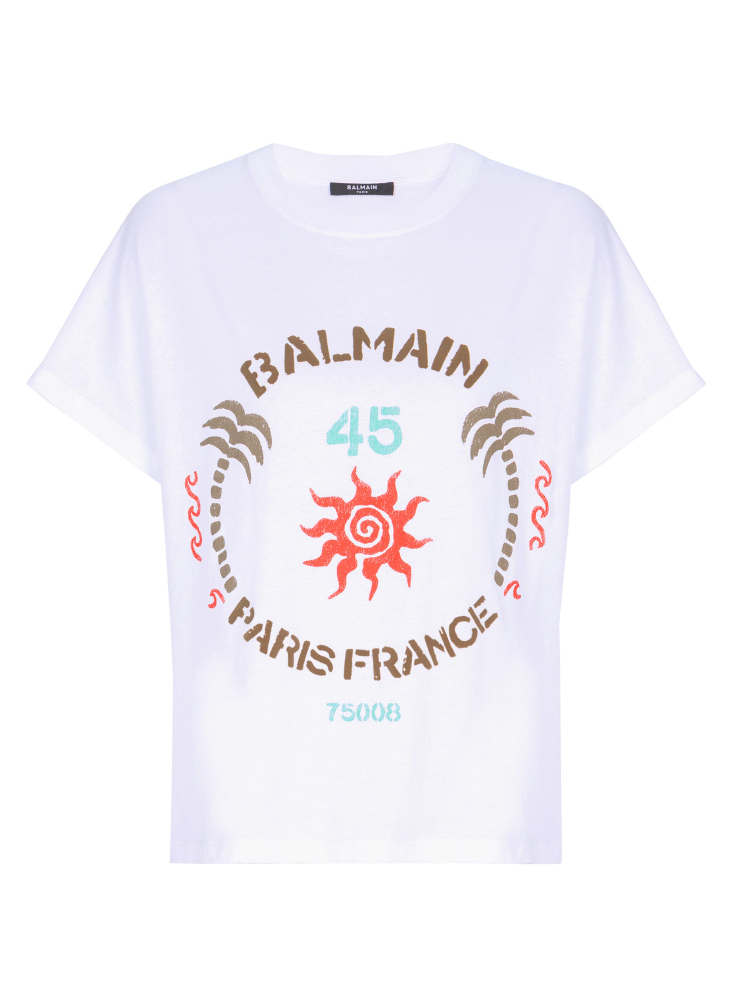 T-shirt imprimé balmain club BALMAIN Blanc