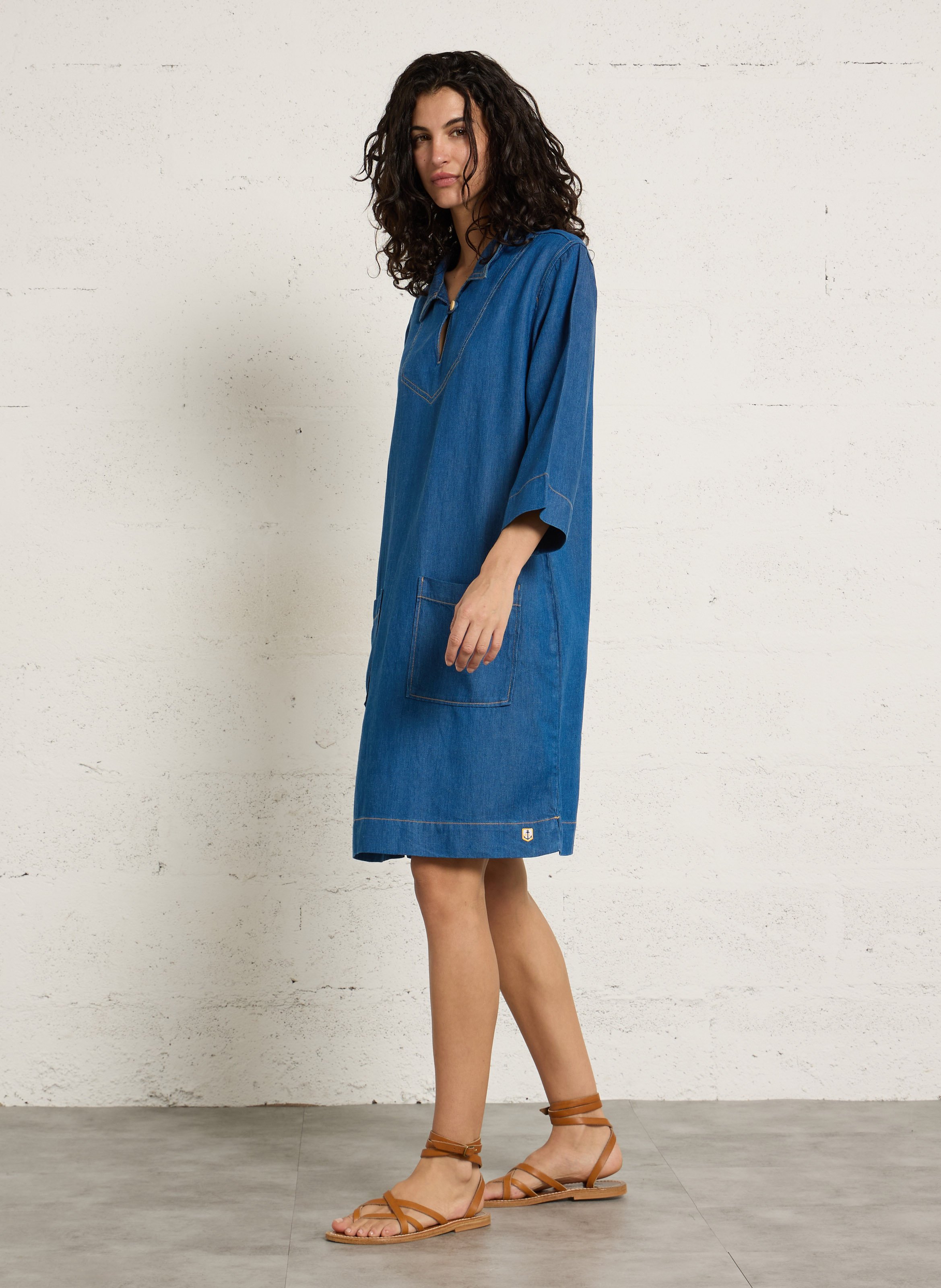 Robe courte col classique heritage ARMOR-LUX Bleu