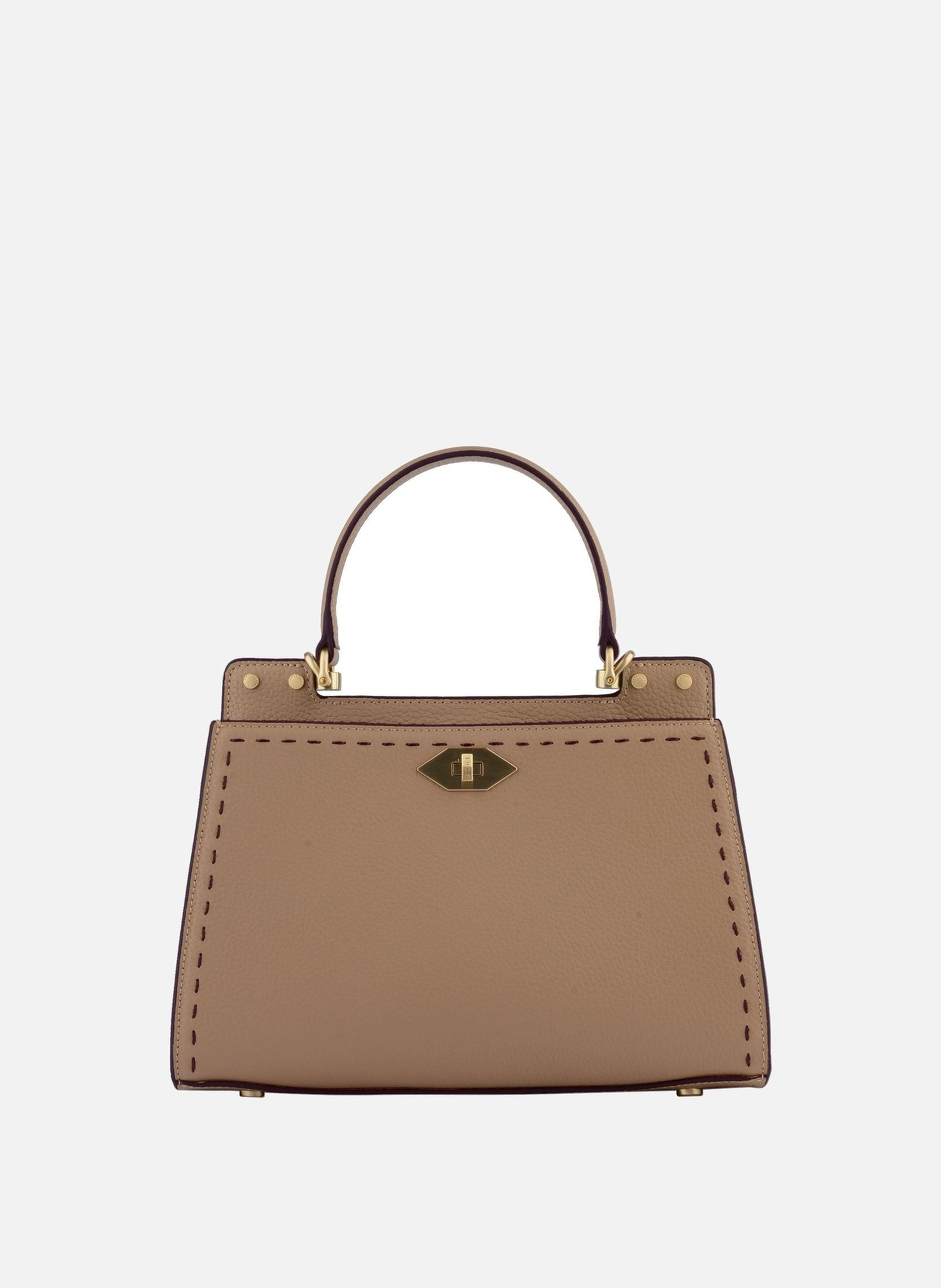 Trianon bicolore | sac à main POURCHET Rouge