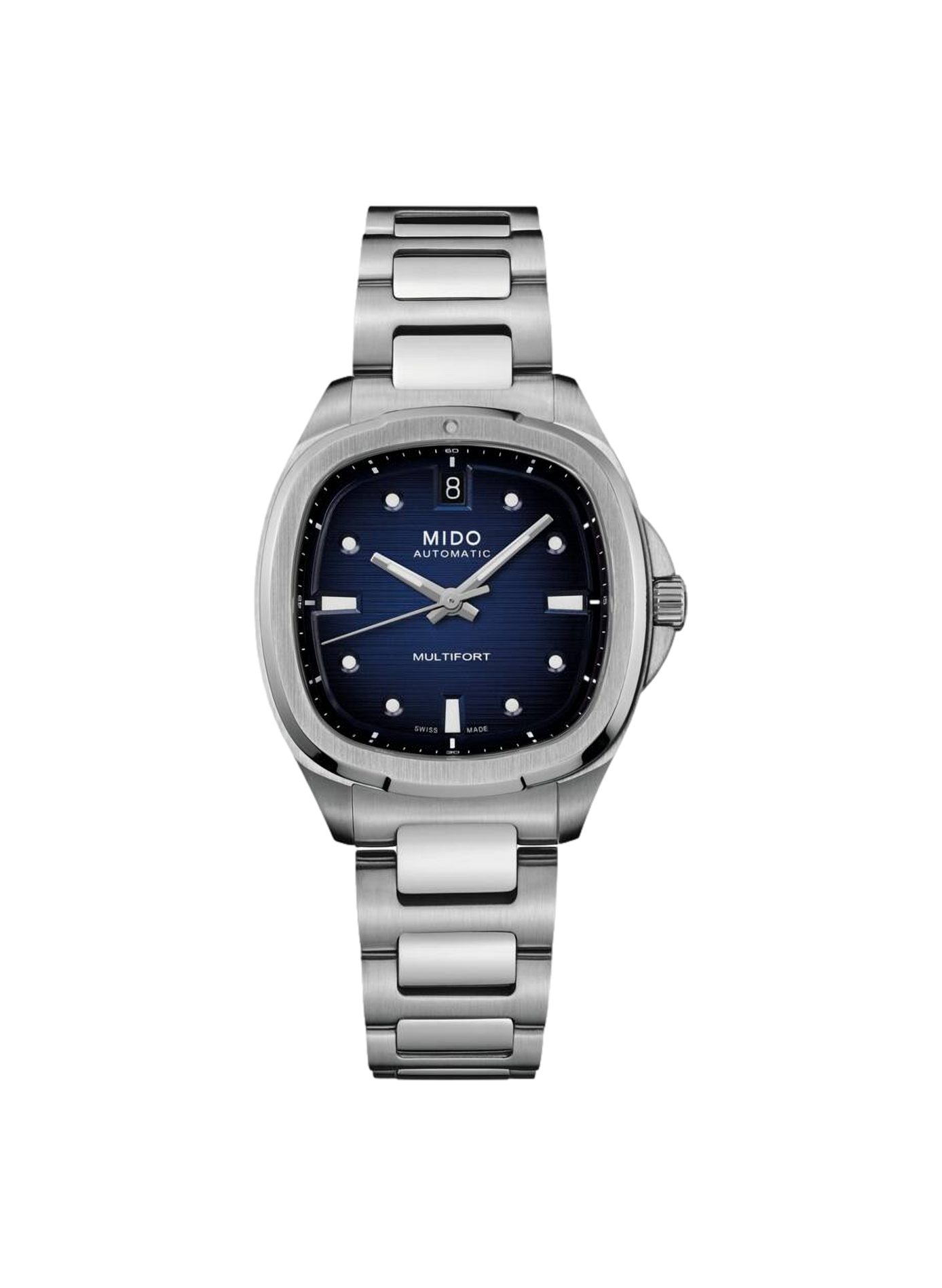 Montre Multifort en acier inoxydable MIDO Bleu