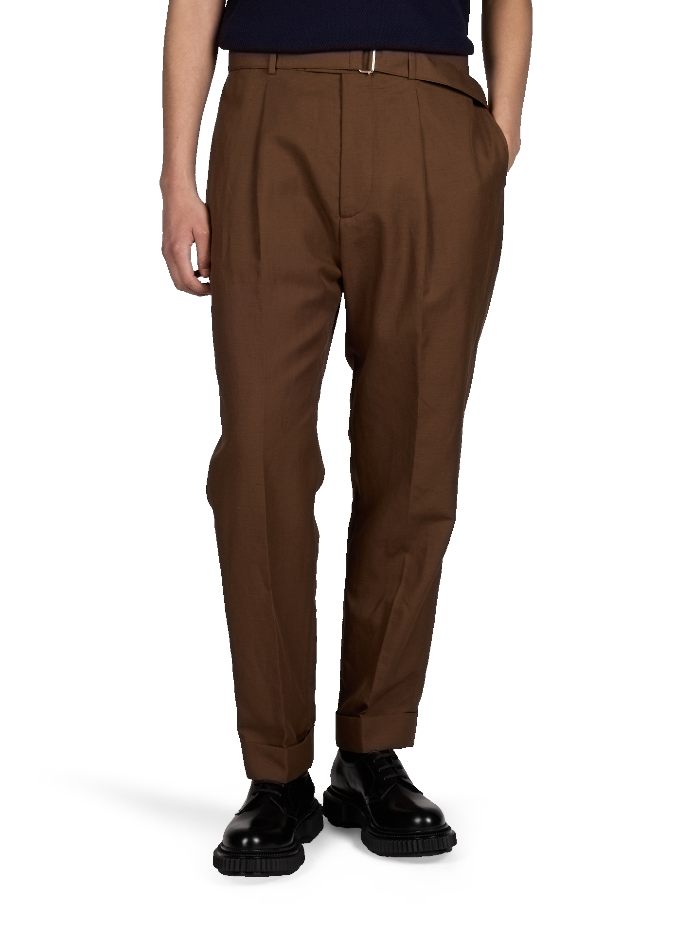 Pantalon fuselé Hugo à pinces OFFICINE GENERALE Kaki