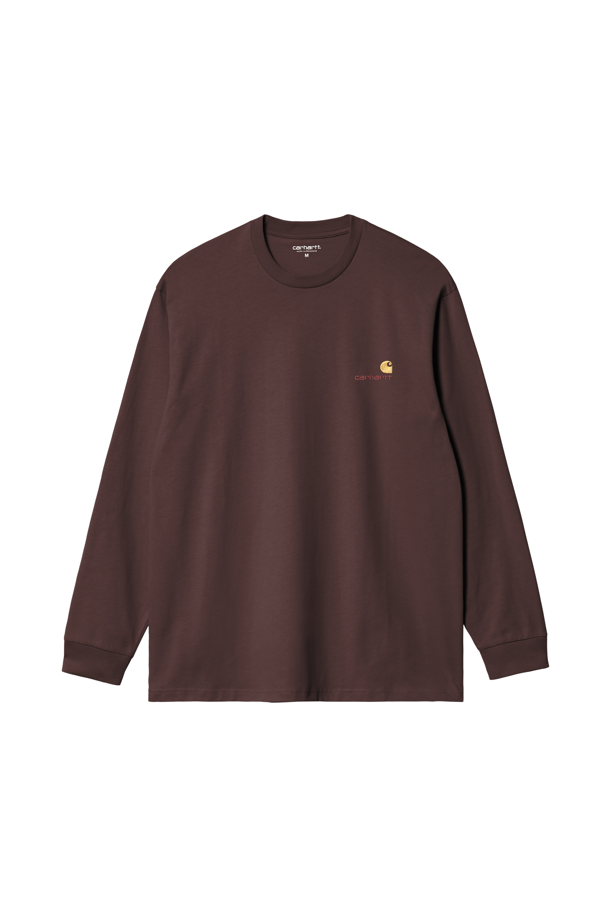 T-shirt l/s american script t-shirt CARHARTT WIP Marron