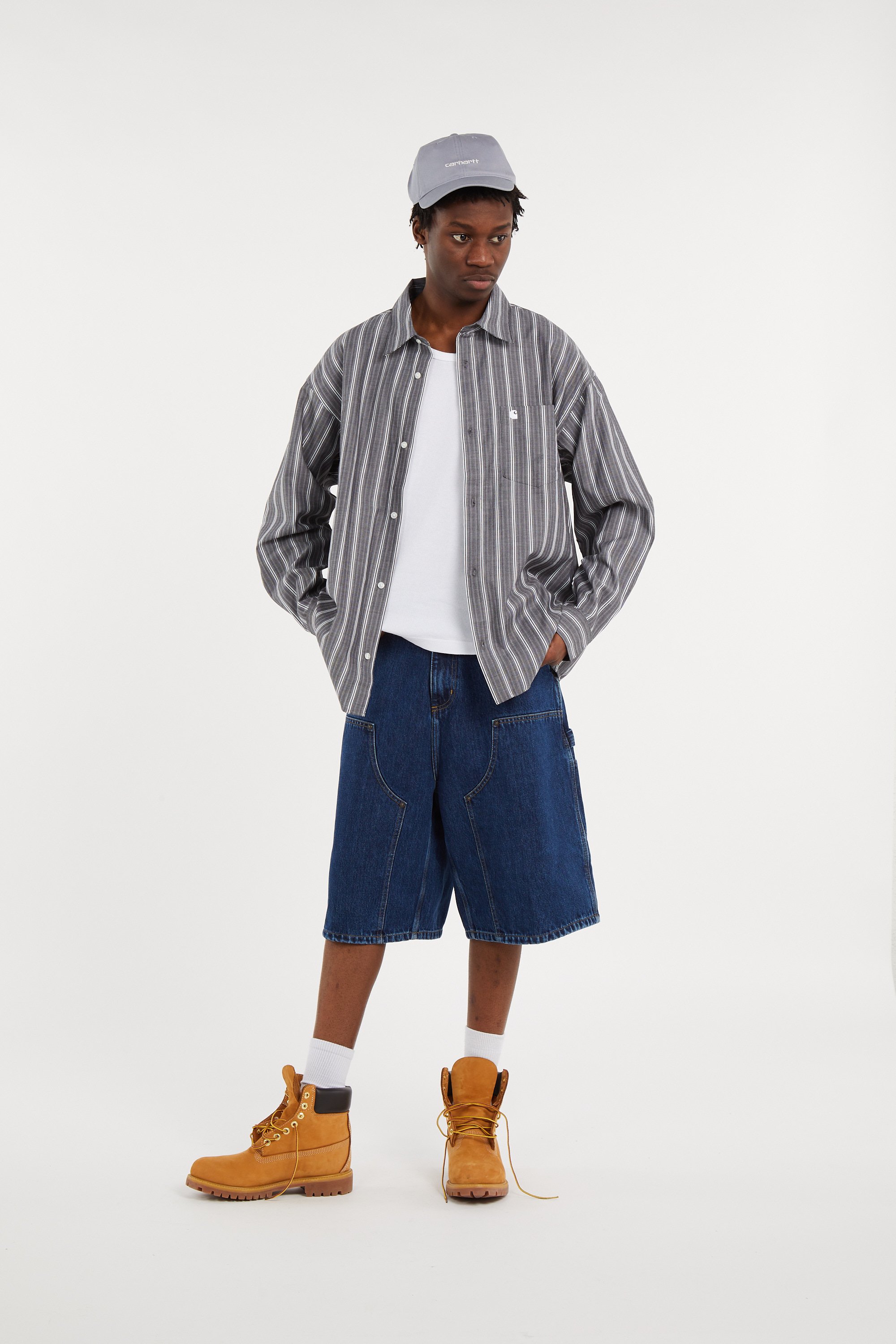 Short og double knee short CARHARTT WIP Bleu
