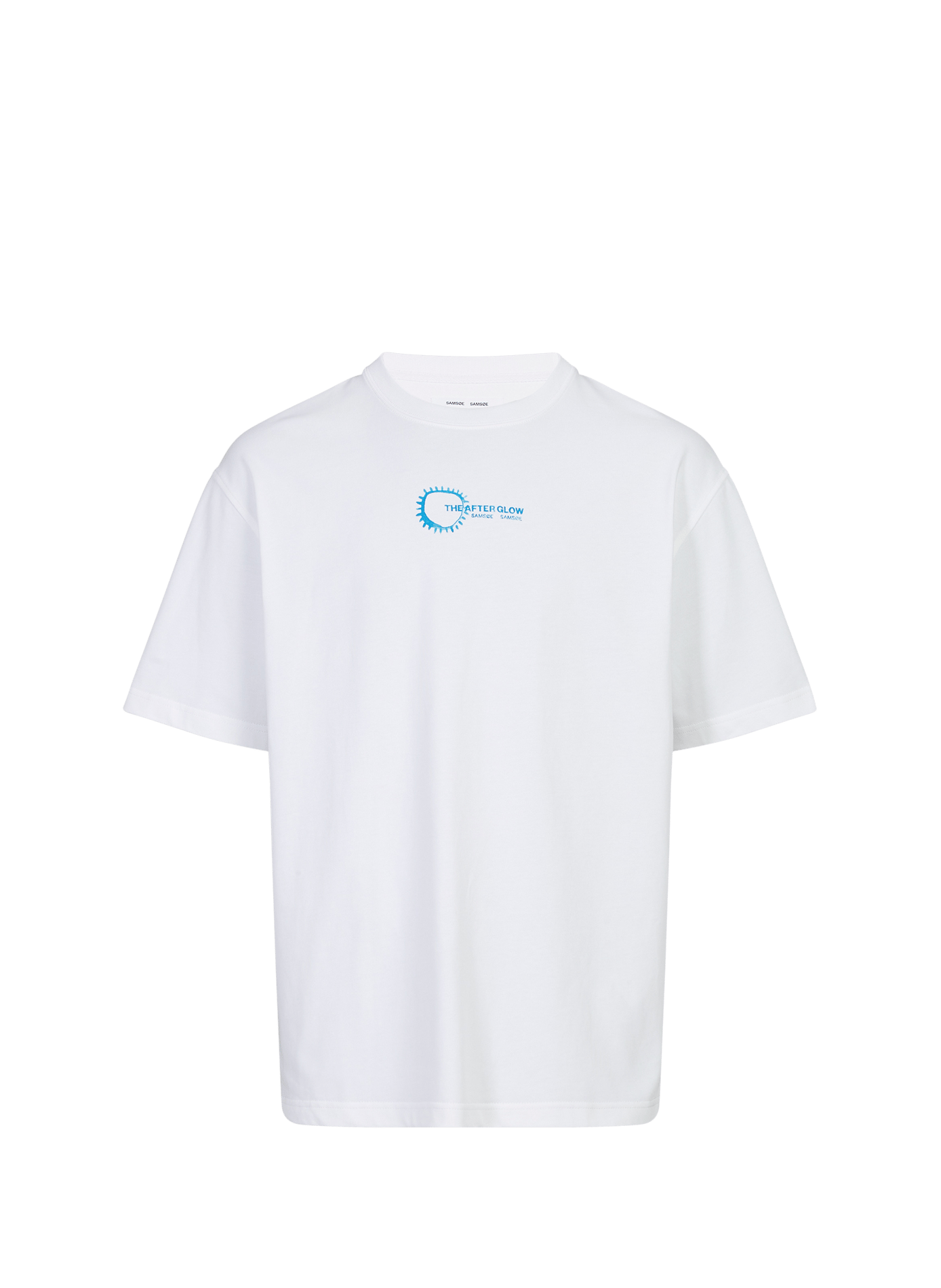 Straight logo cotton t-shirt SAMSOE SAMSOE White