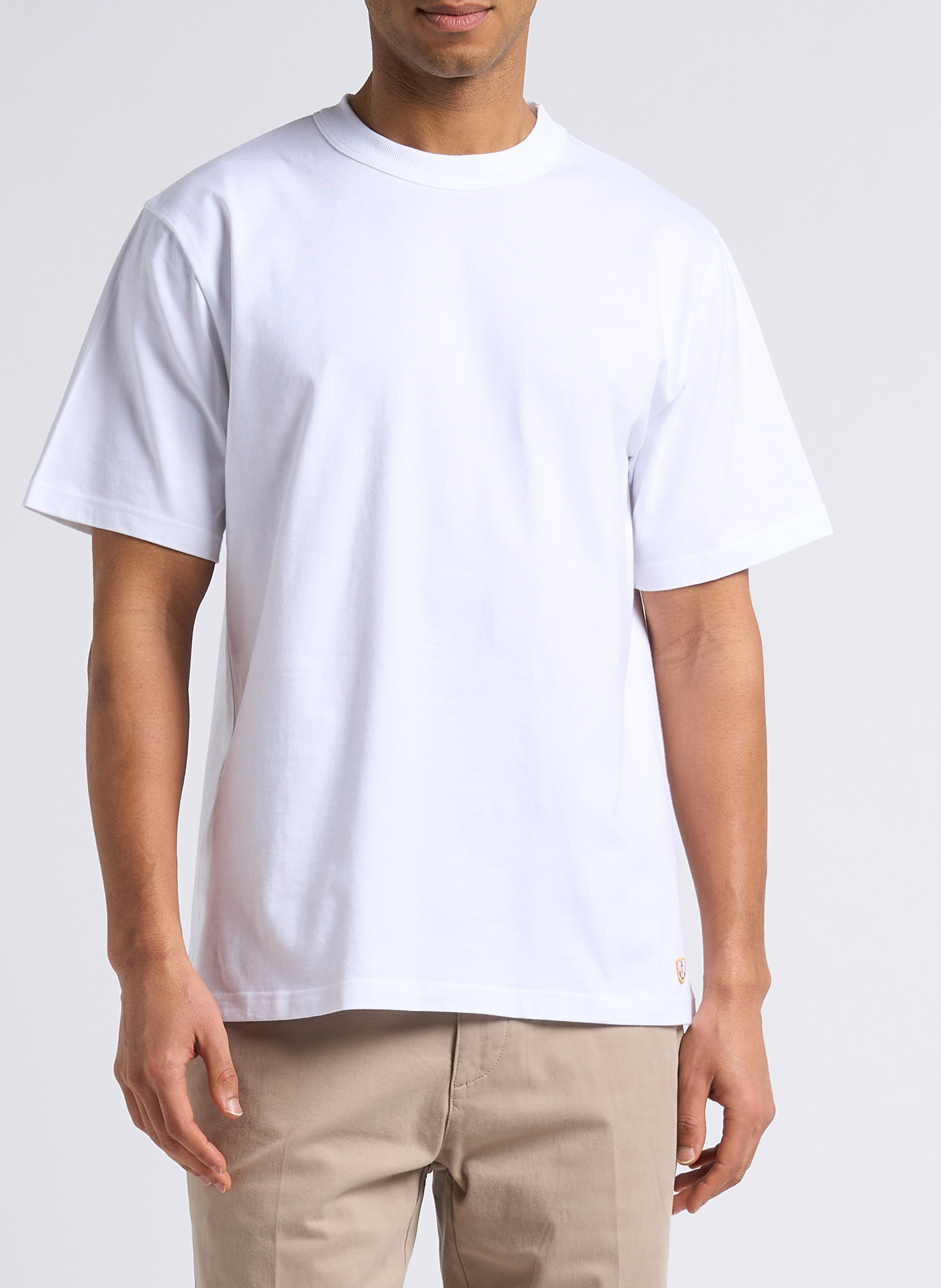 Rechte T-shirt met ronde hals van biologisch katoen Callac ARMOR-LUX Wit