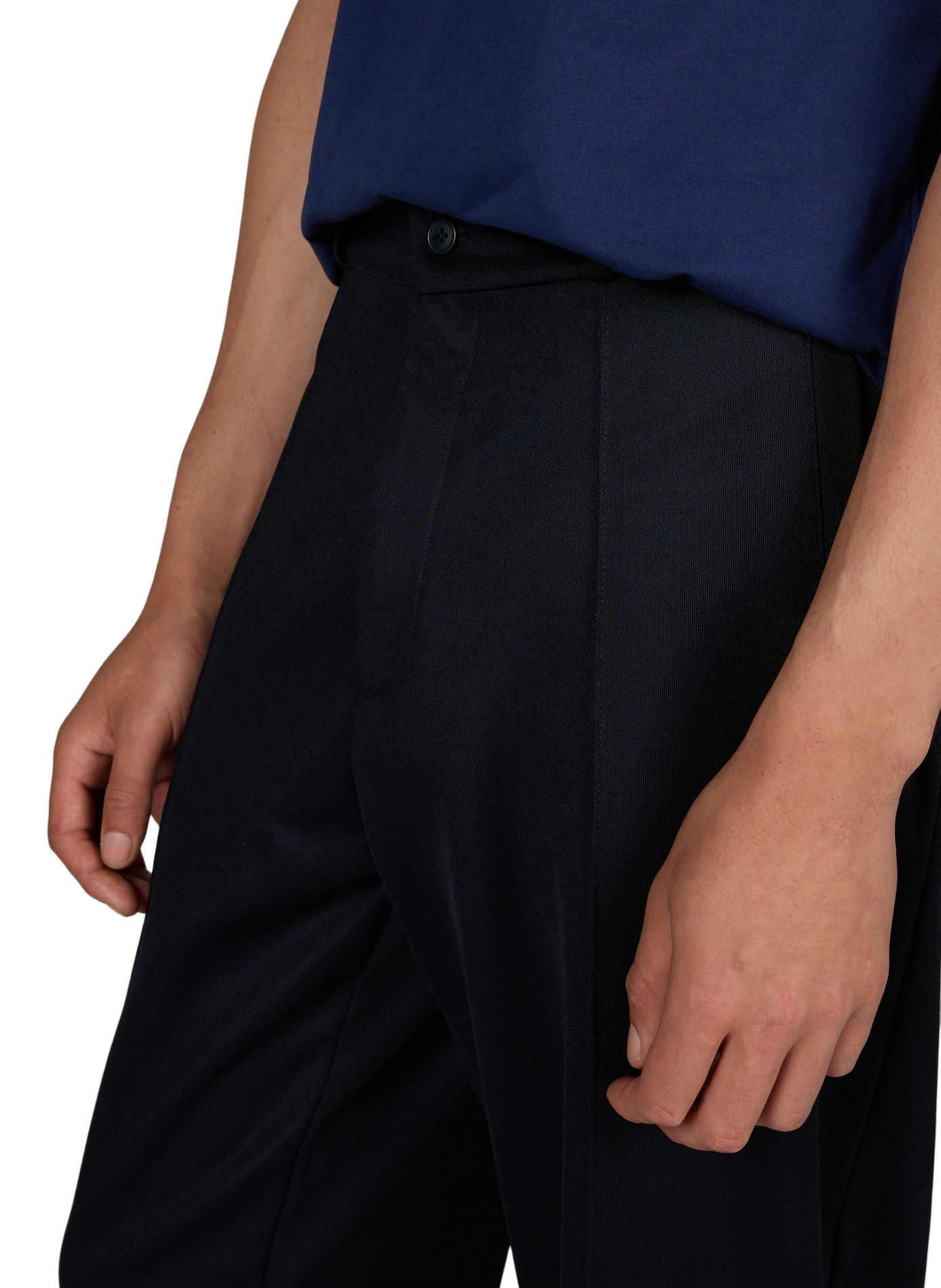 Regular geplooide joggingbroek van katoen FRED PERRY Blauw