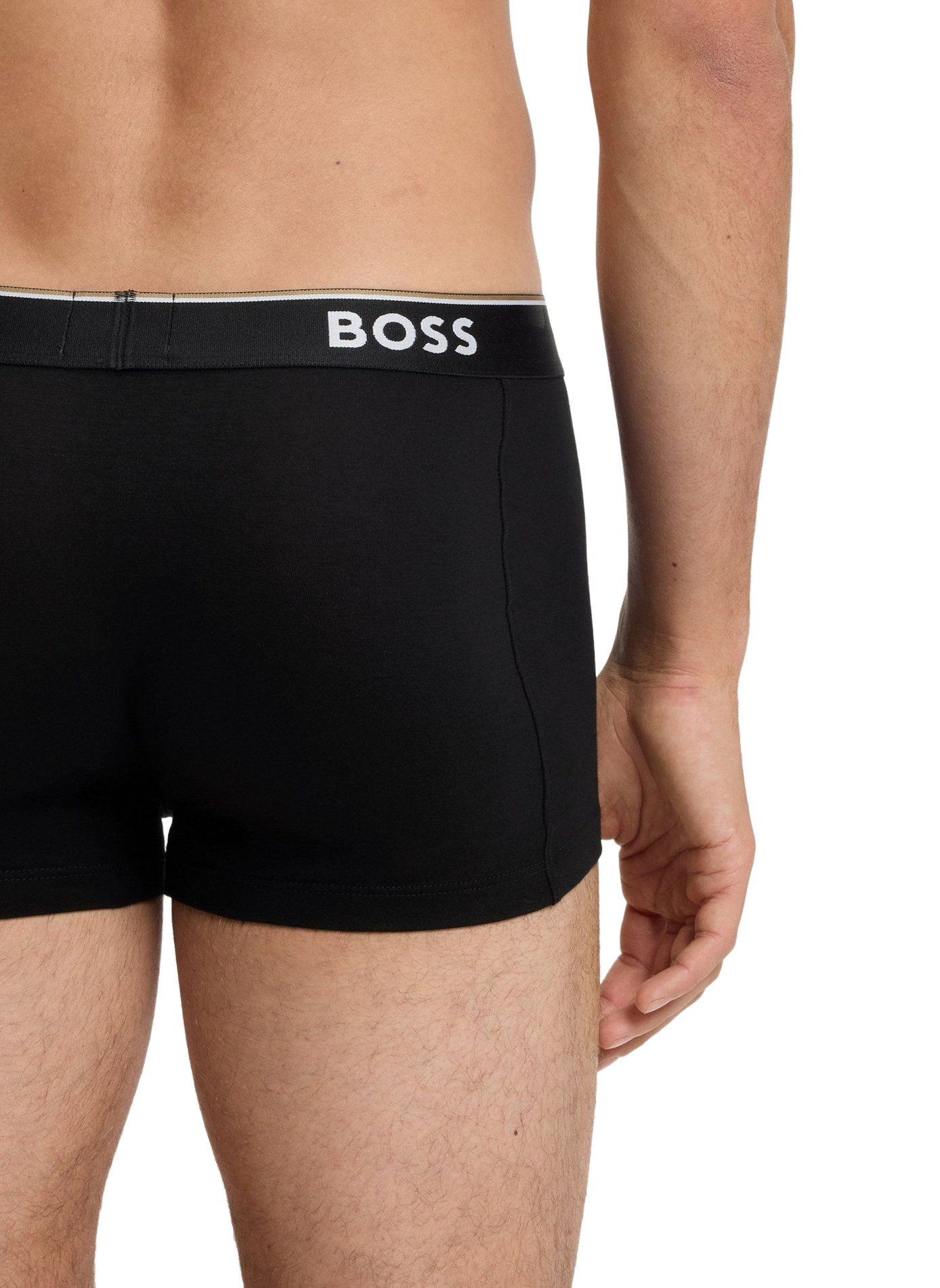 Lot de 3 boxers en coton mélangé HUGO BOSS Noir