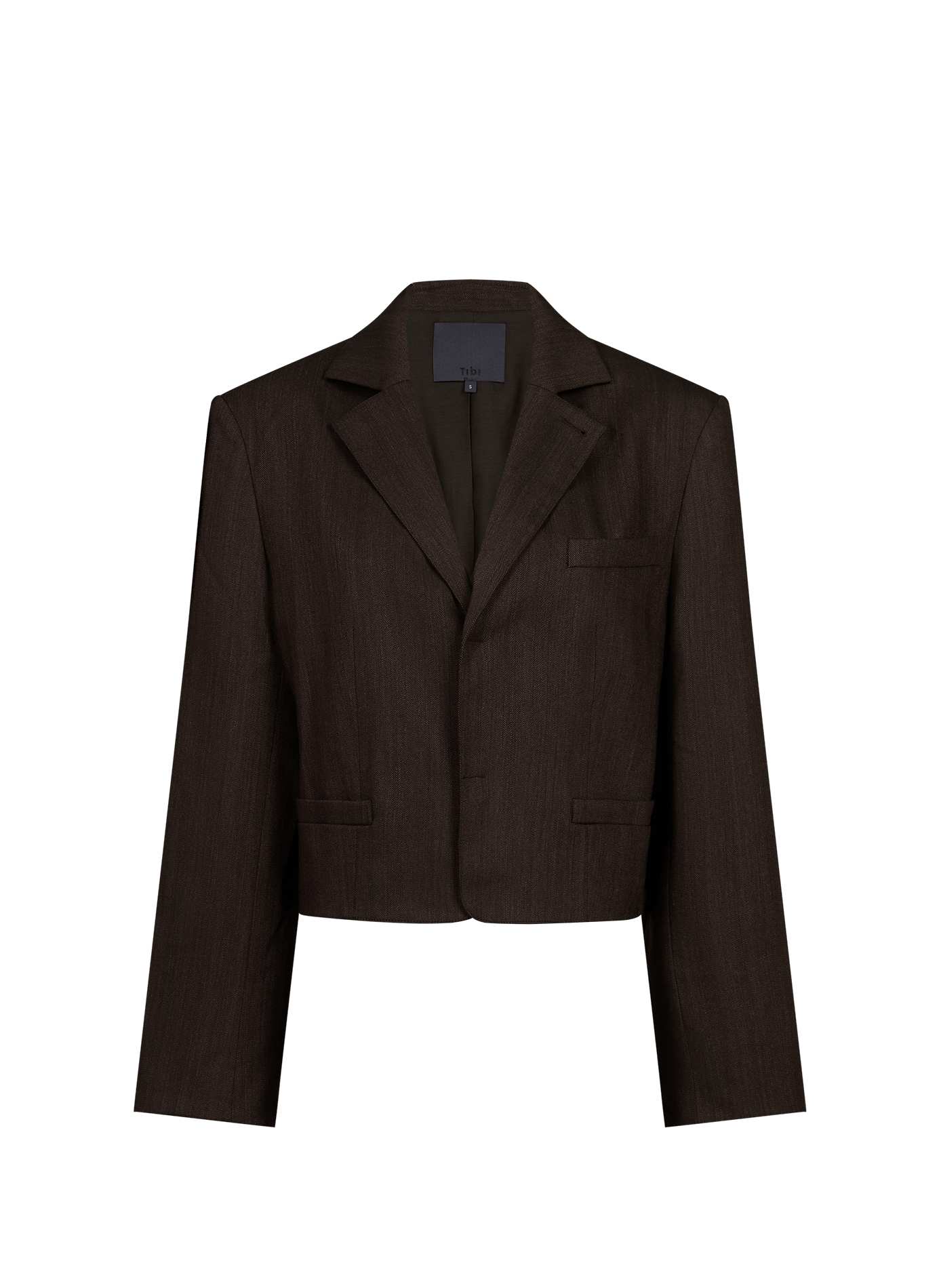 Veste col tailleur en laine mélangée TIBI Multicolore