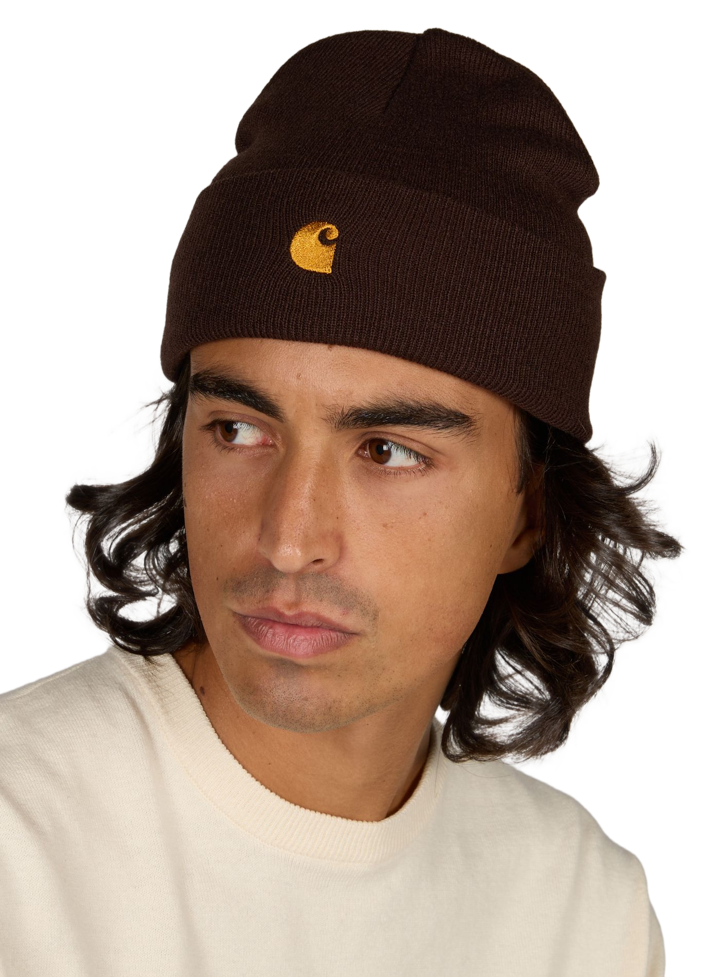 Chase ribbed knit beanie CARHARTT WIP Brown