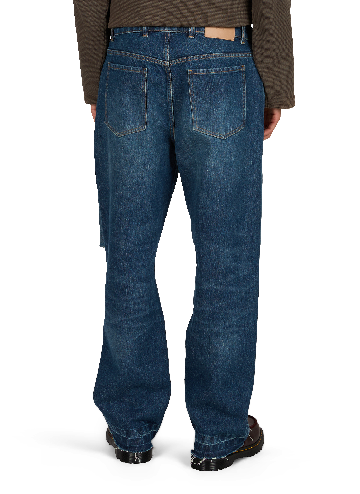 Gerade geschnittene Jeans Heaton aus Baumwoll-Denim REPRESENT Blau