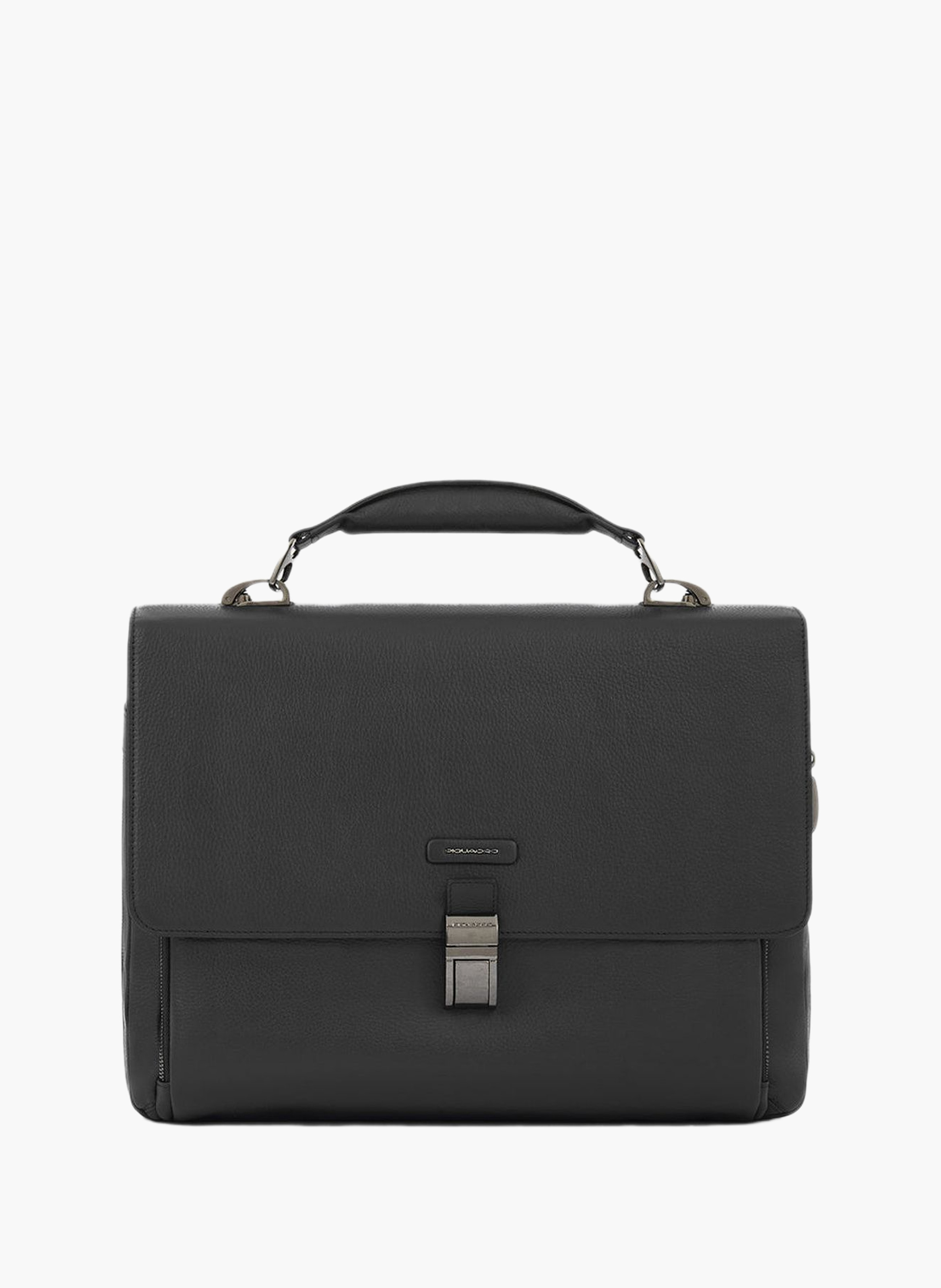 Uitbreidbare tas voor laptop van 15,6 inch PIQUADRO Zwart