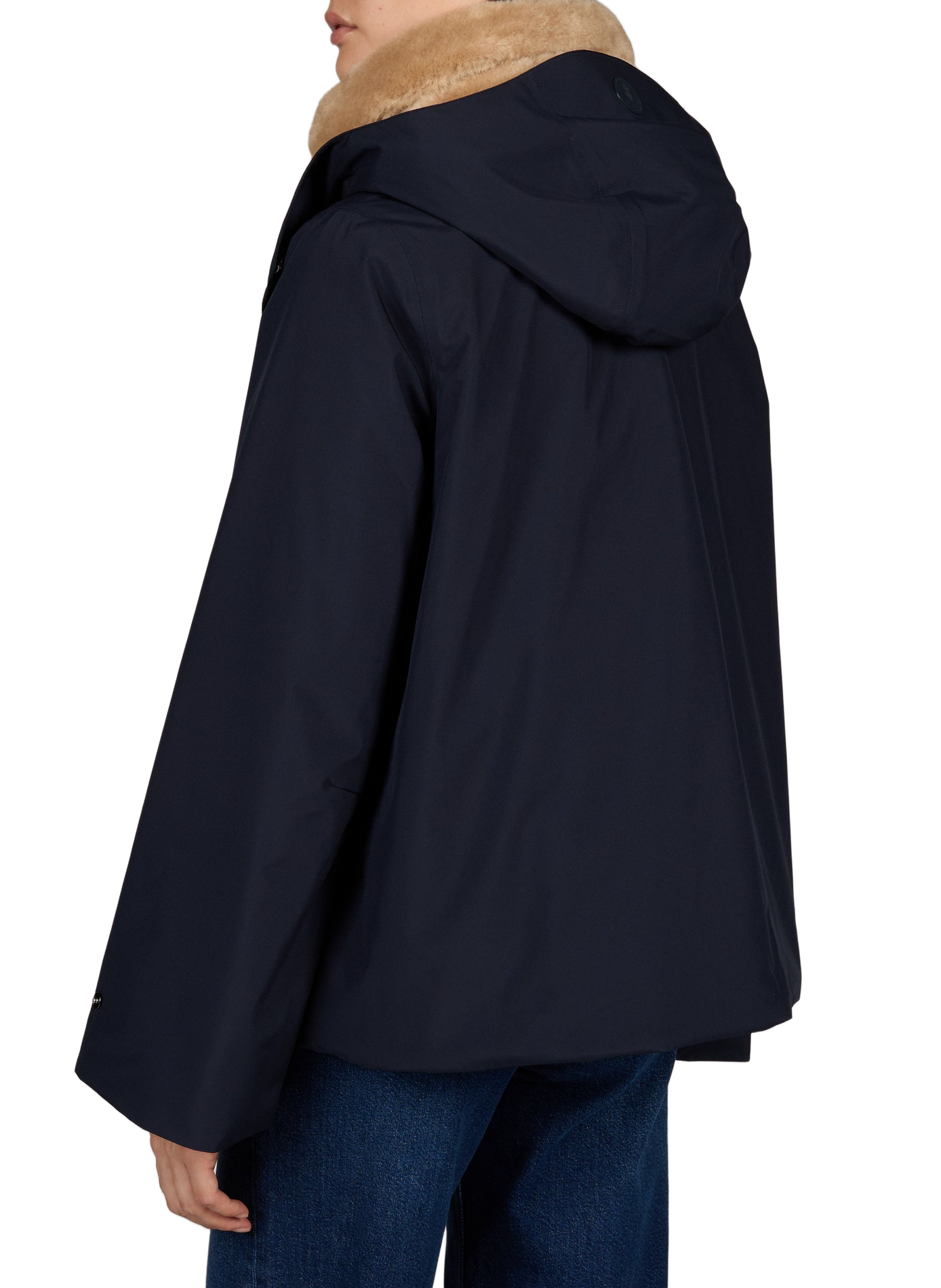 Manteau ample à capuche amovible SAVE THE DUCK Bleu