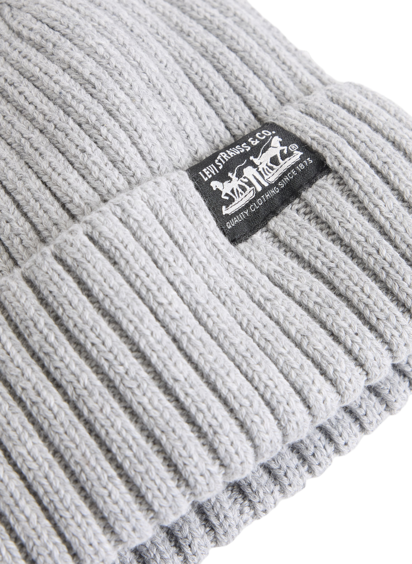 Cotton beanie LEVI'S Grey