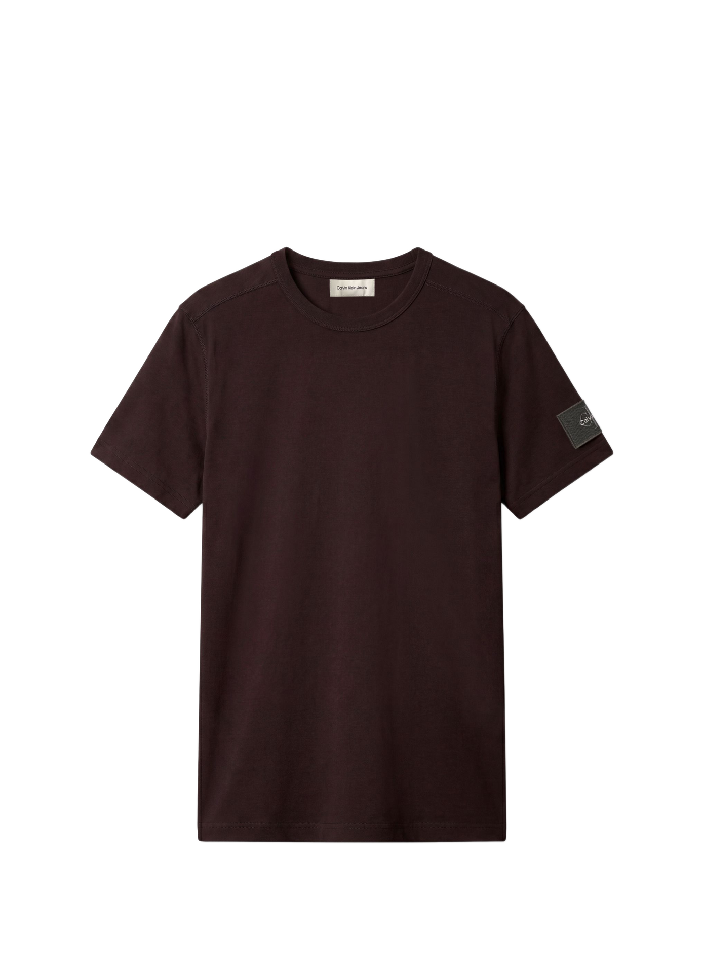T-shirt manches courtes en coton CALVIN KLEIN Schwarz