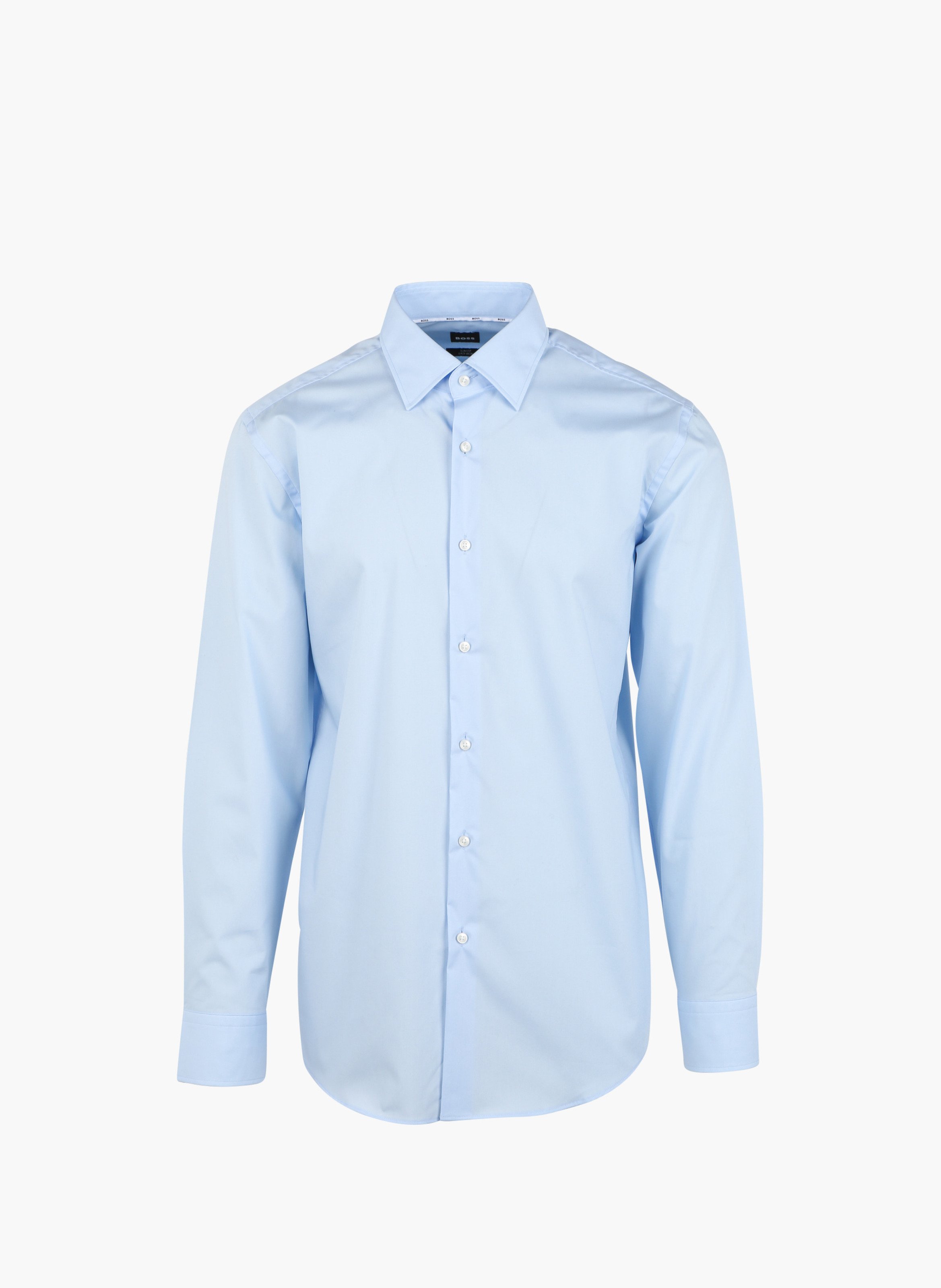 Chemise slim fit en coton mélangé BOSS Bleu