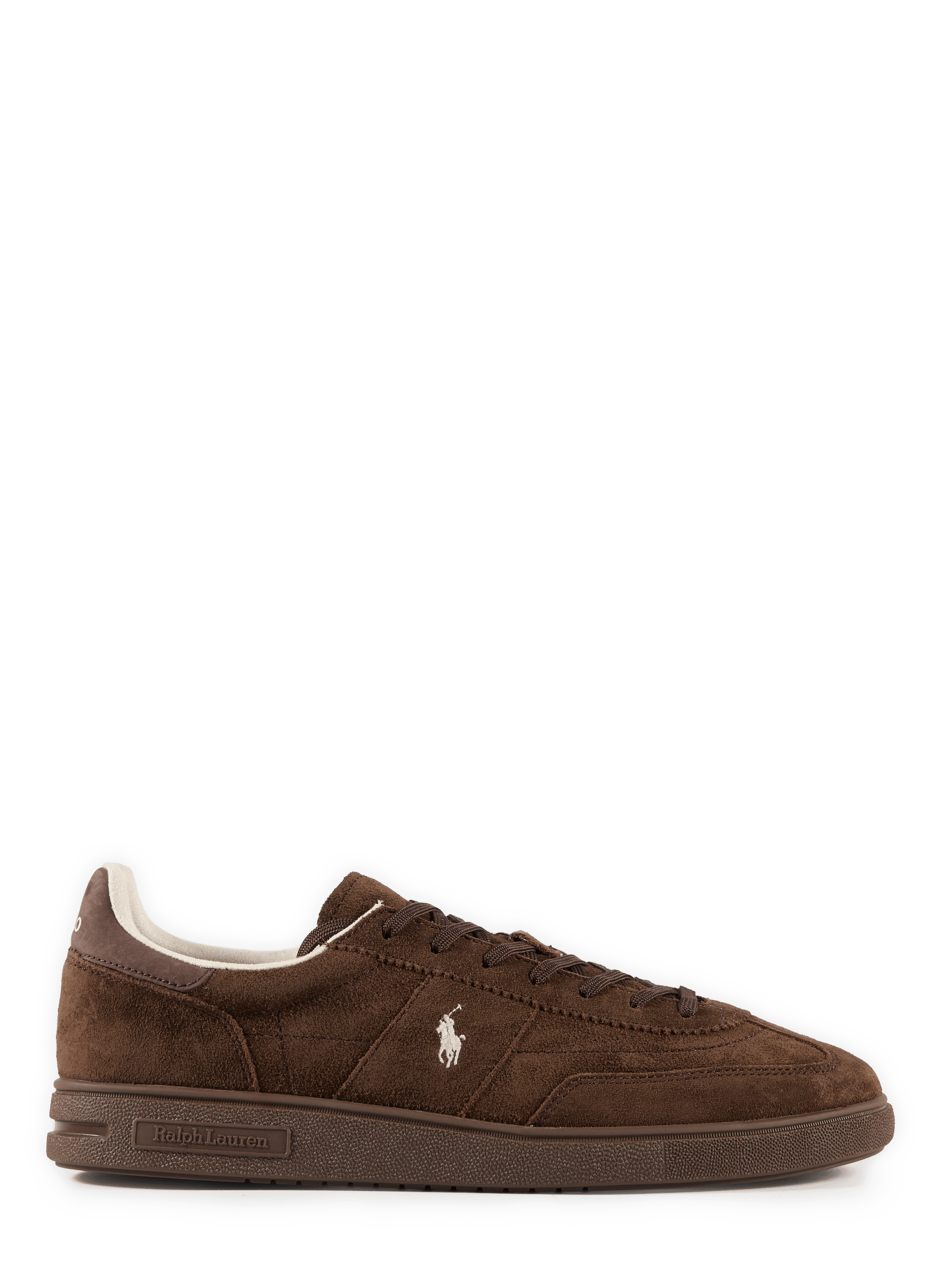 Low-top leather sneakers POLO RALPH LAUREN Brown