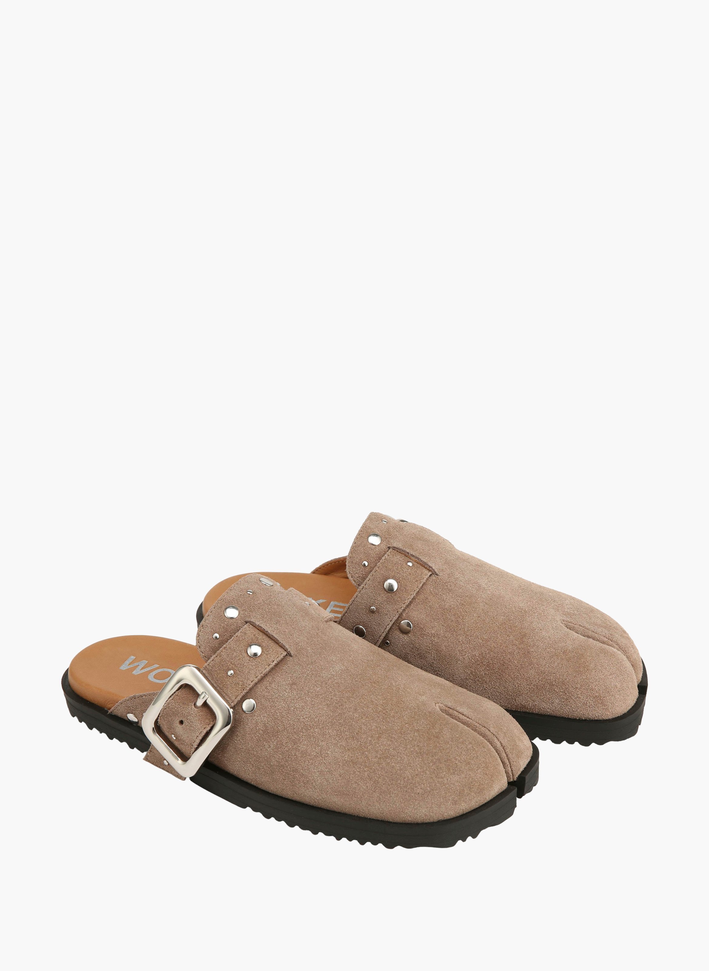 Mules lola en daim NAKED WOLFE Marron