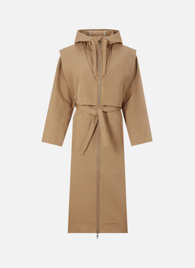 Trench coat with hood GANNI