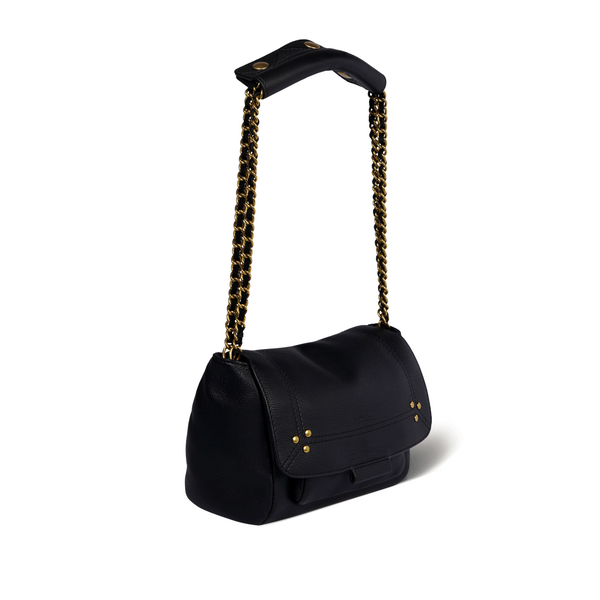 Jérôme Dreyfuss Lulu Mini Leather Handbag In Black