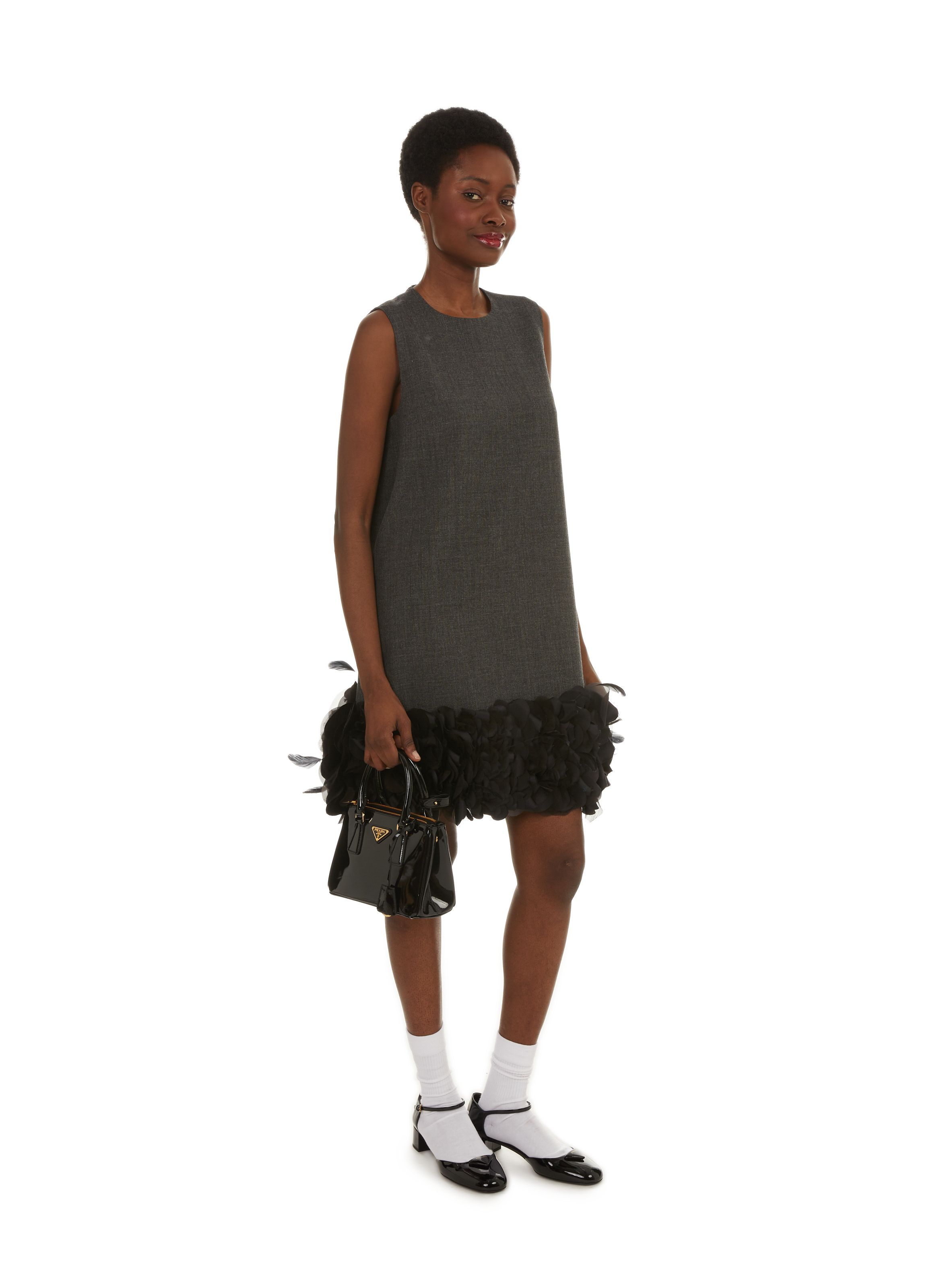 Leather handbag PRADA Black