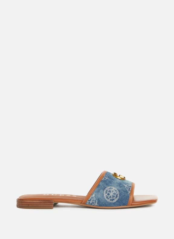 Claquettes denim Bleu by GUESS GUESS Claquettes denim Bleu