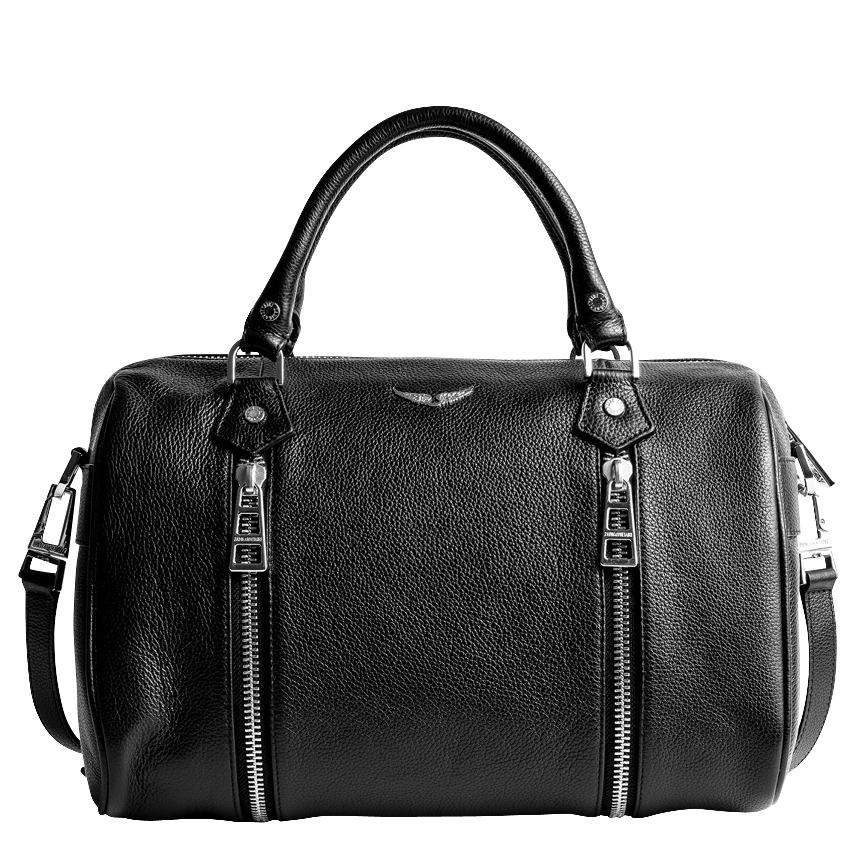 ZADIG&VOLTAIRE Sac à main en cuir sunny medium Noir