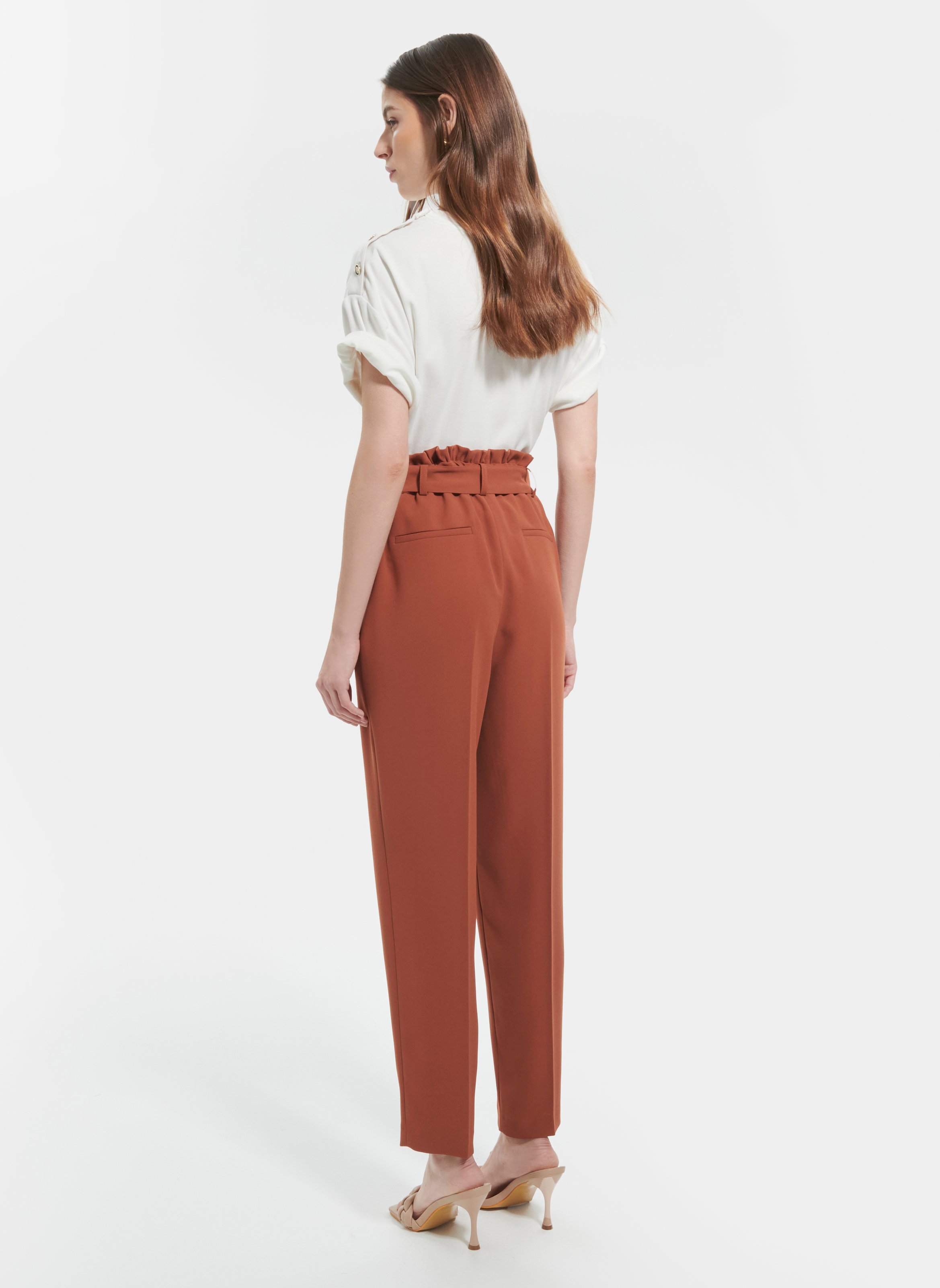 Pantalon droit patricia ZAPA Marron