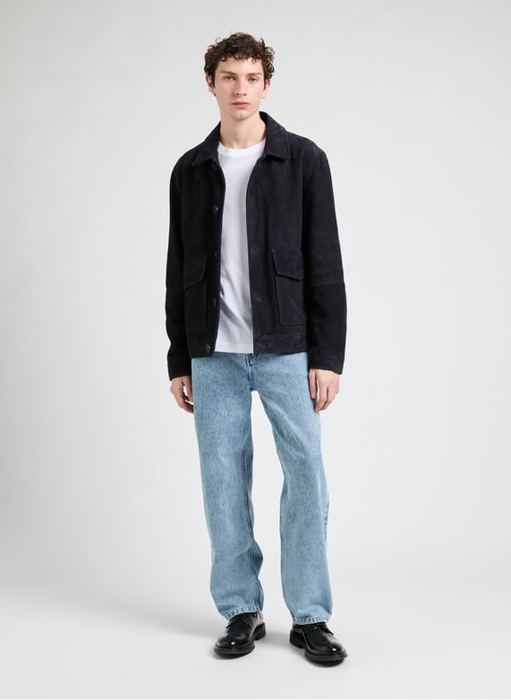 Blouson Femy en cuir | Bleu by SAISON 1865 Blouson Femy en cuir Bleu