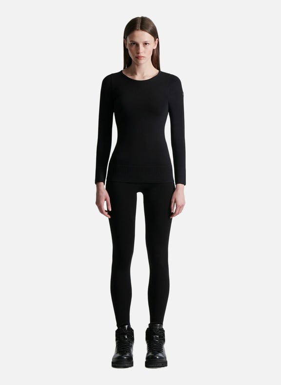 Sous pull troop col rond coupe regular Noir by FUSALP FUSALP Sous pull troop col rond coupe regular Noir