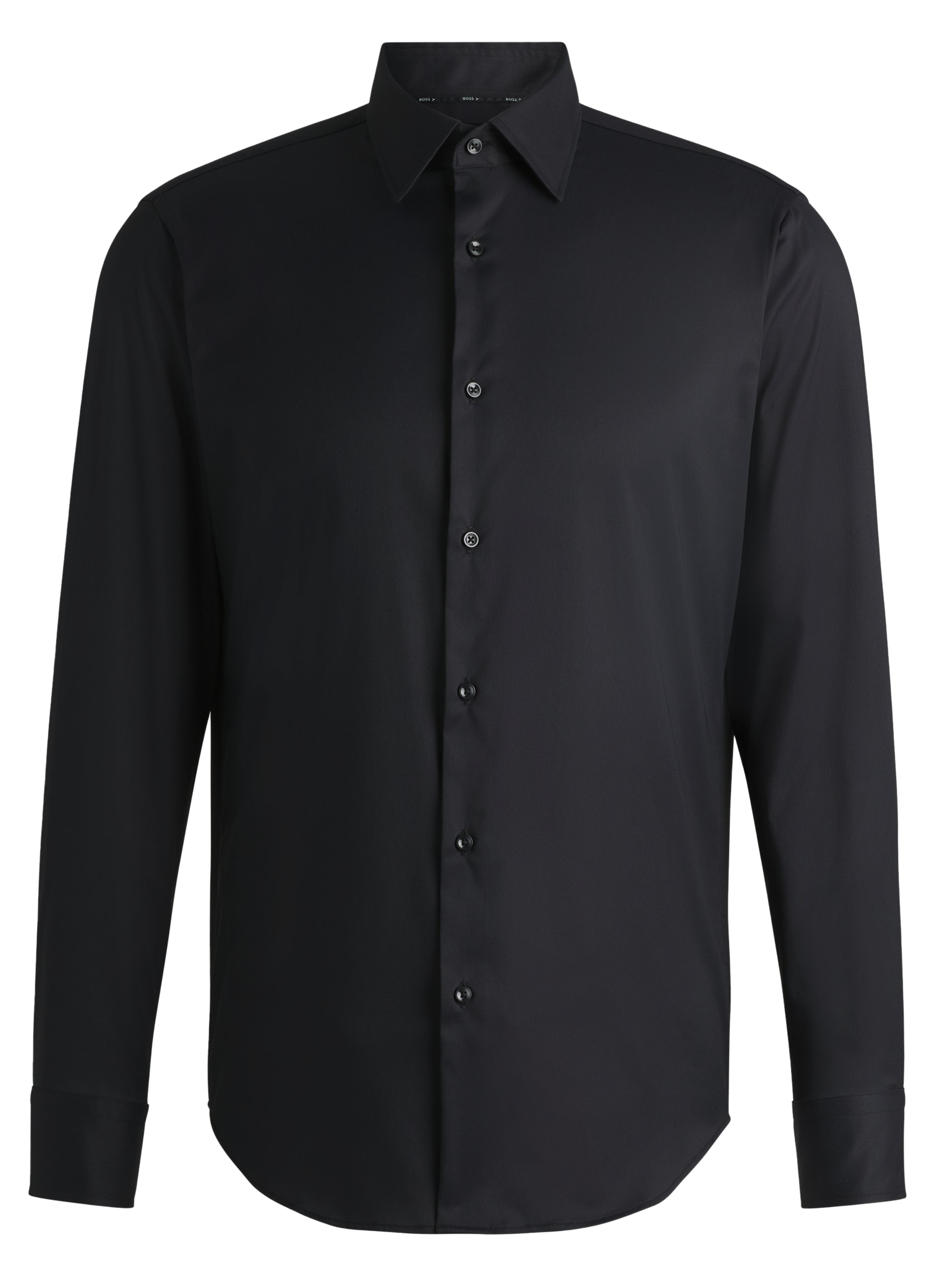 Chemise de ville regular BOSS Noir