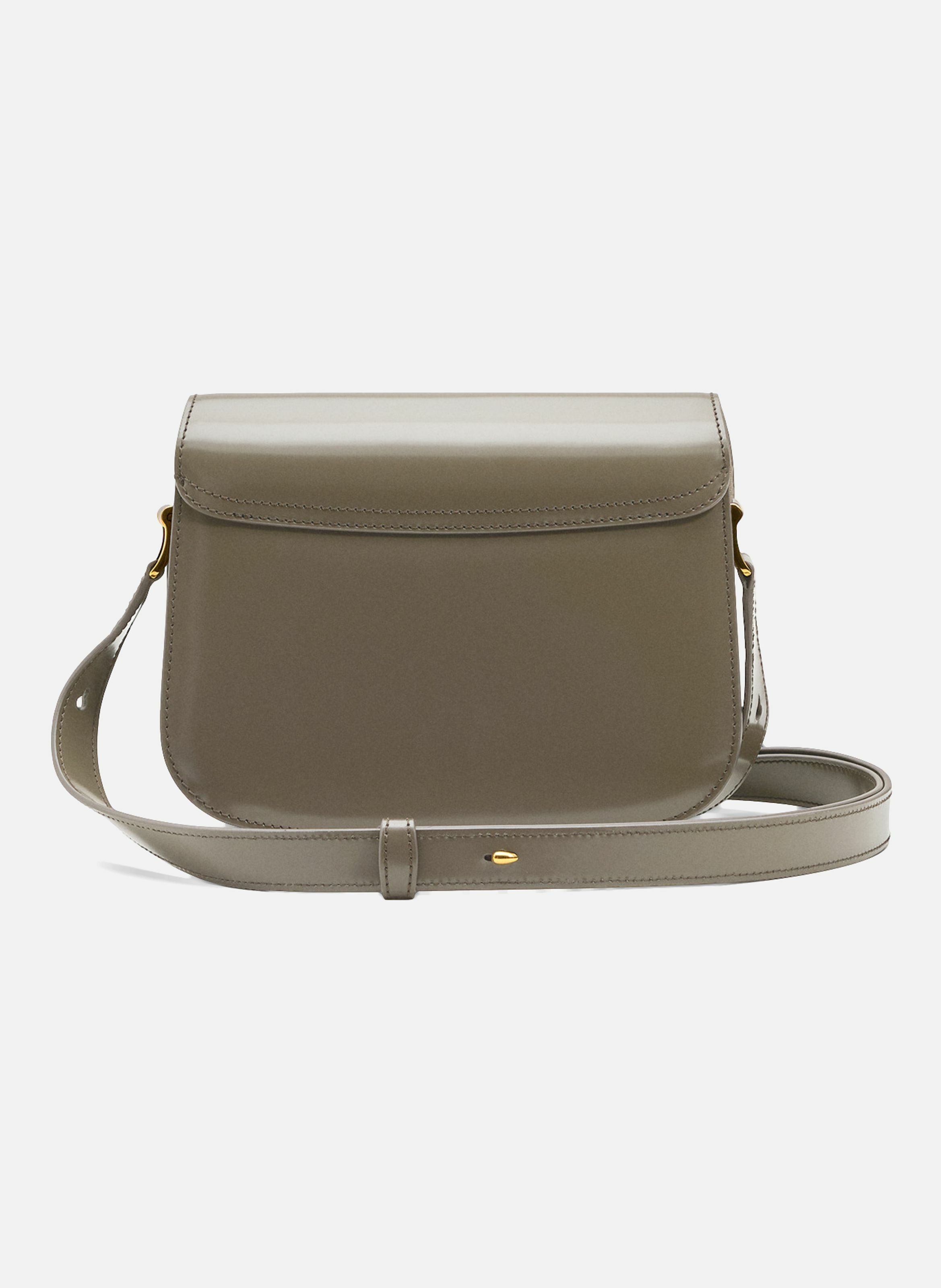 Sac paris paris unisexe en cuir de veau AMI PARIS Gris