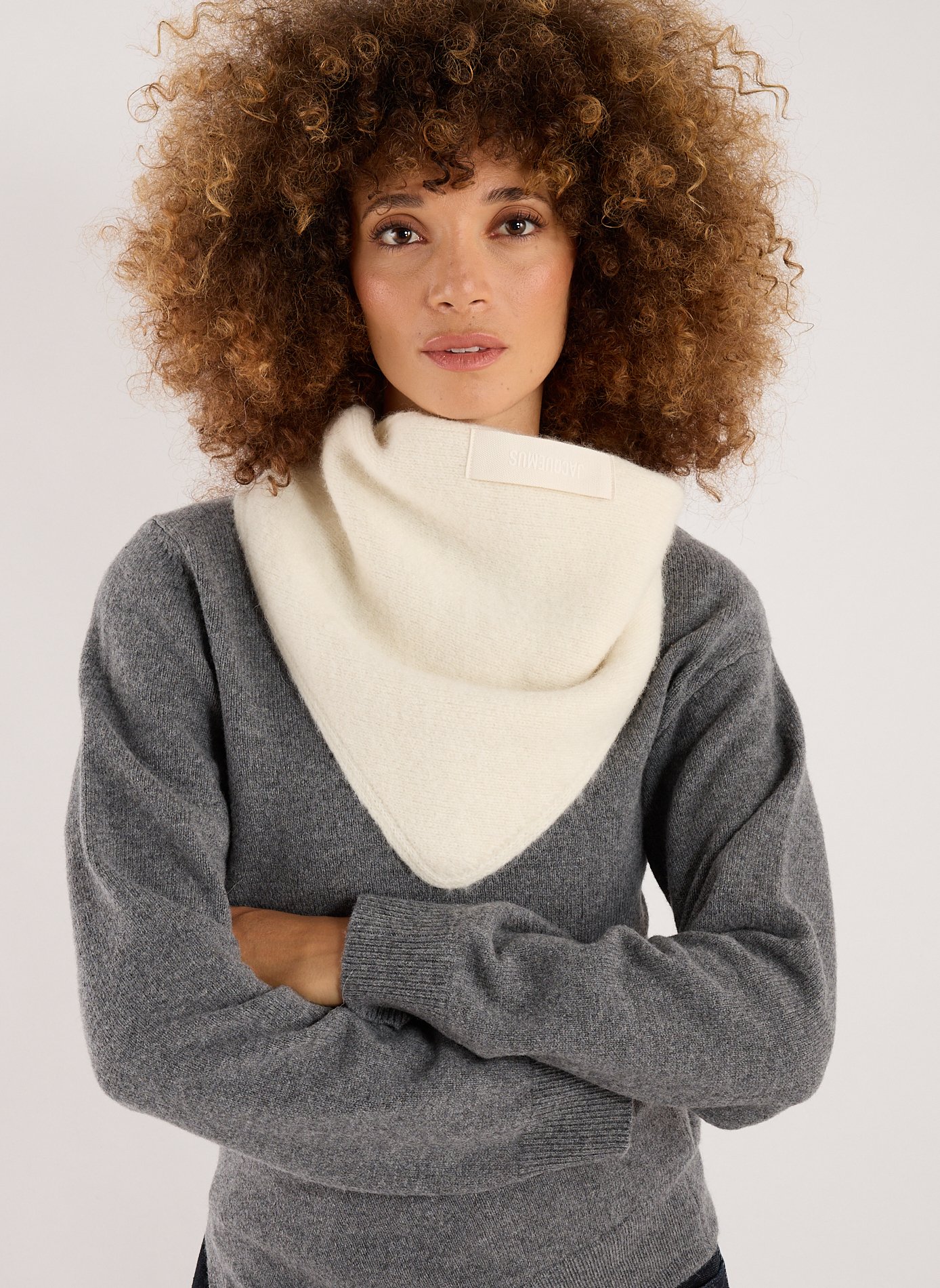 Le châle Gros Grain JACQUEMUS Blanc