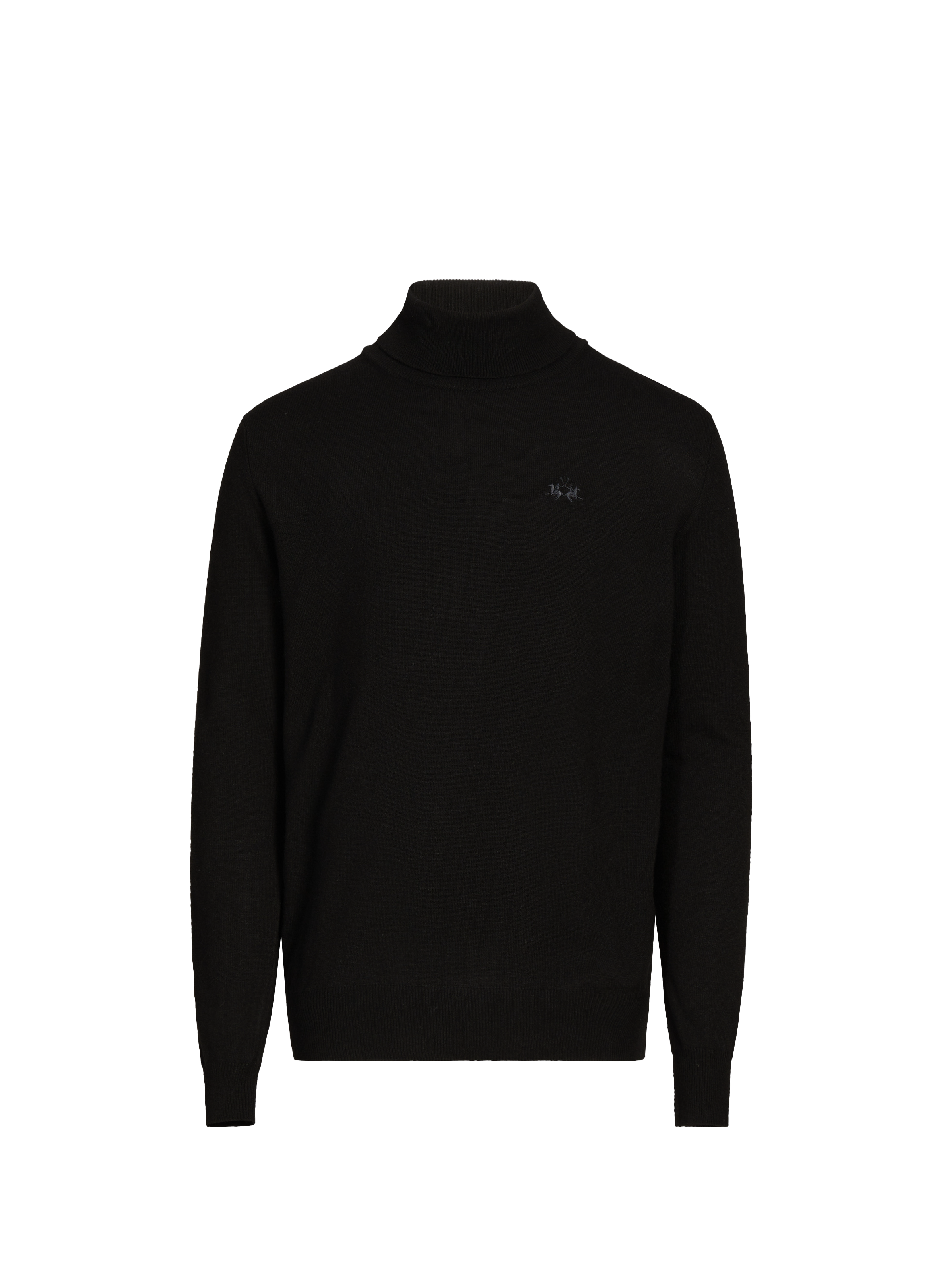 Logo turtleneck sweater LA MARTINA Black