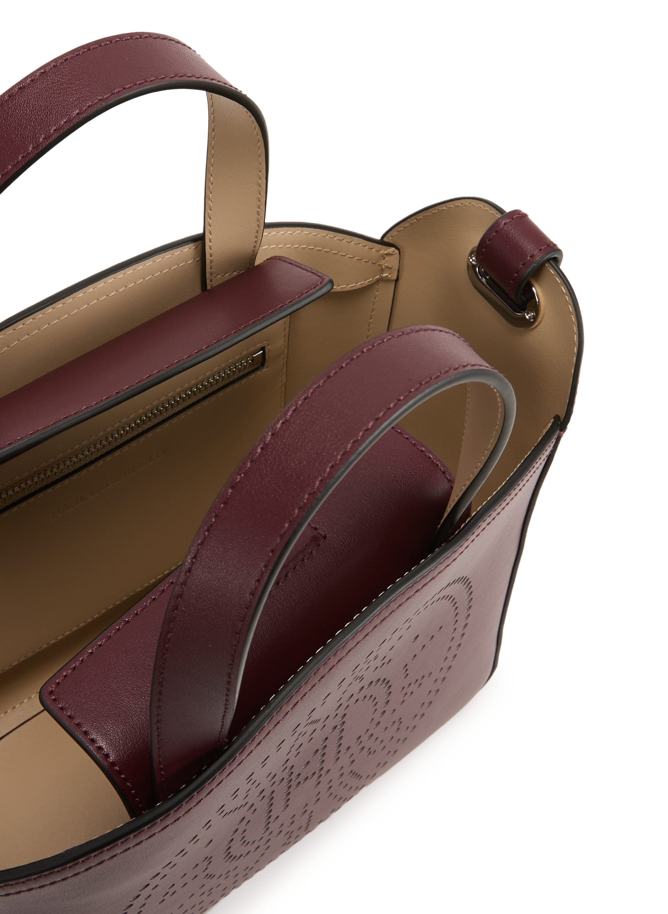 Sac à main en cuir KARL LAGERFELD Rouge