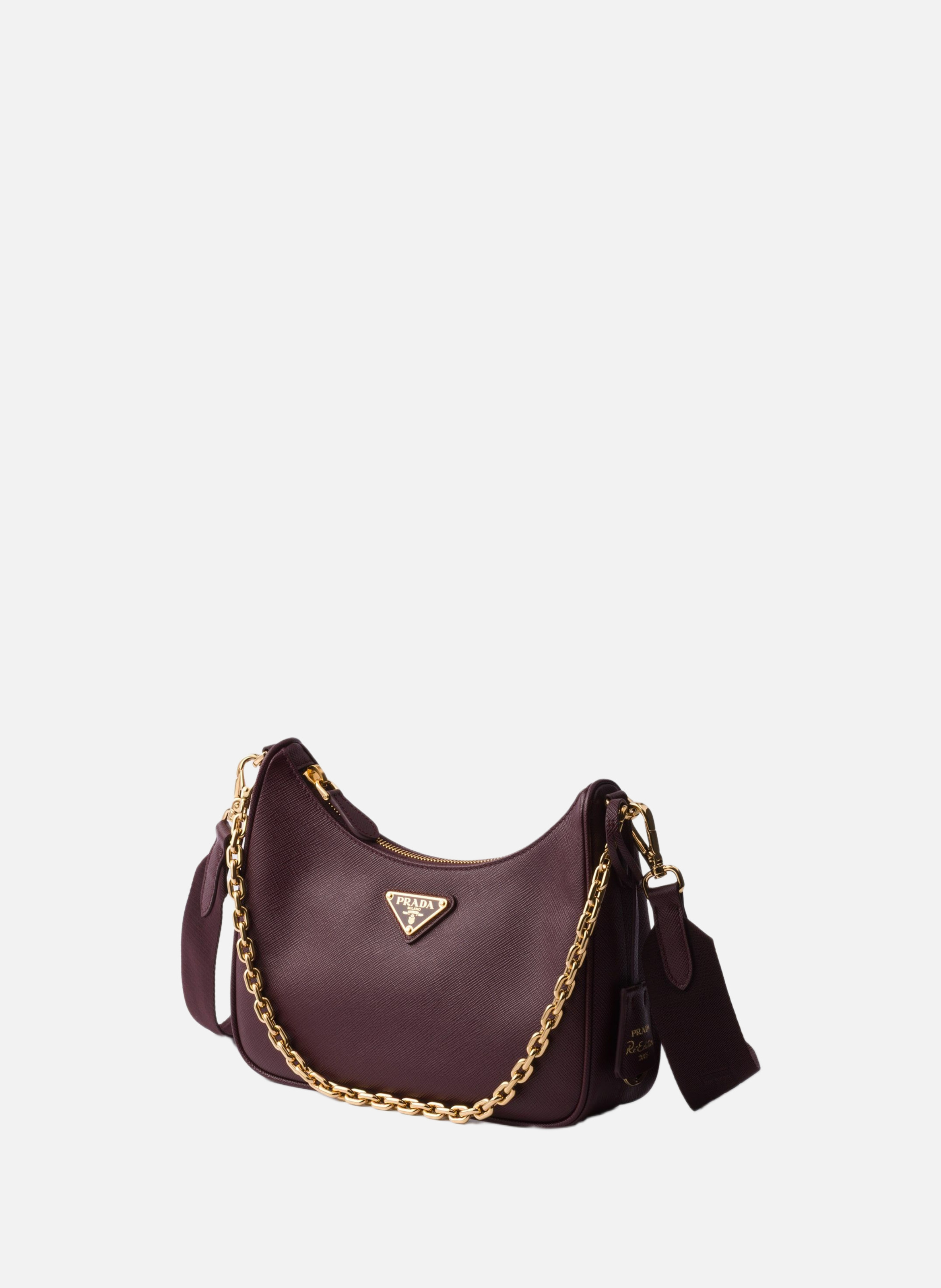 Sac prada re-edition 2005 en cuir saffiano PRADA Rouge