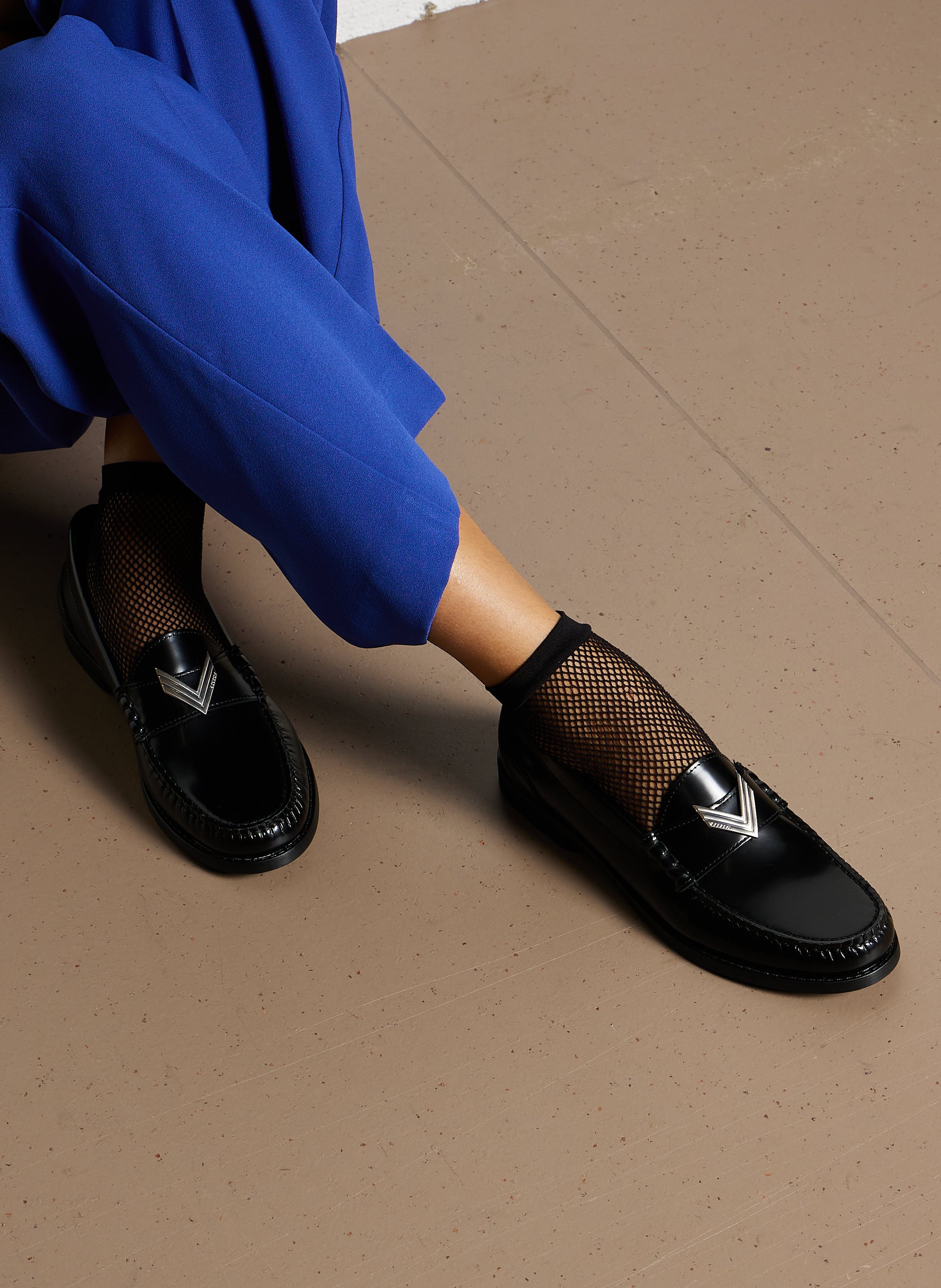 Mocassins vernis en cuir IKKS Noir