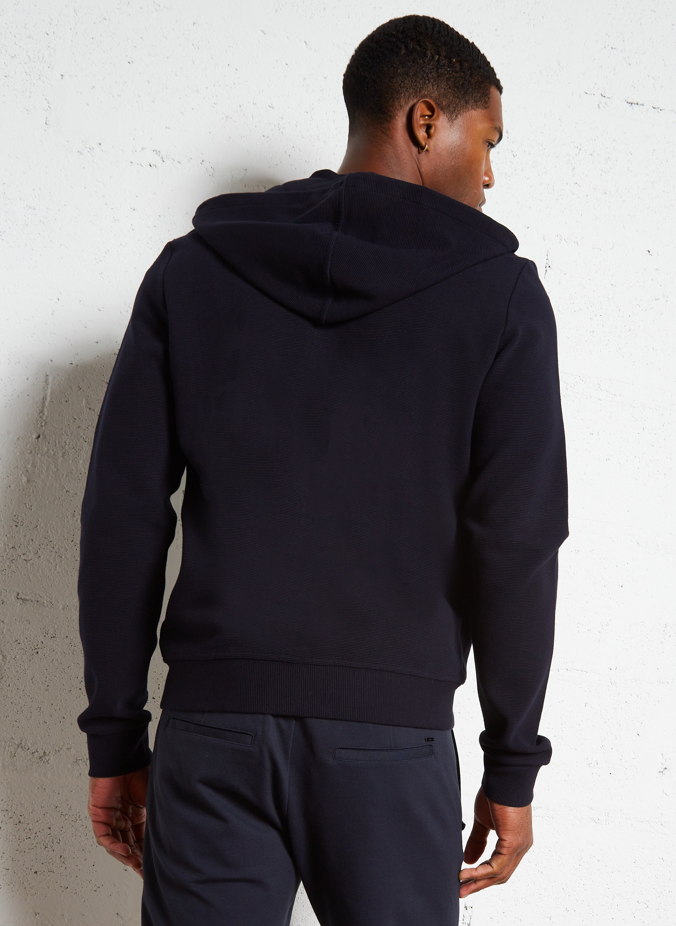 Pantalon slim en coton IKKS Bleu