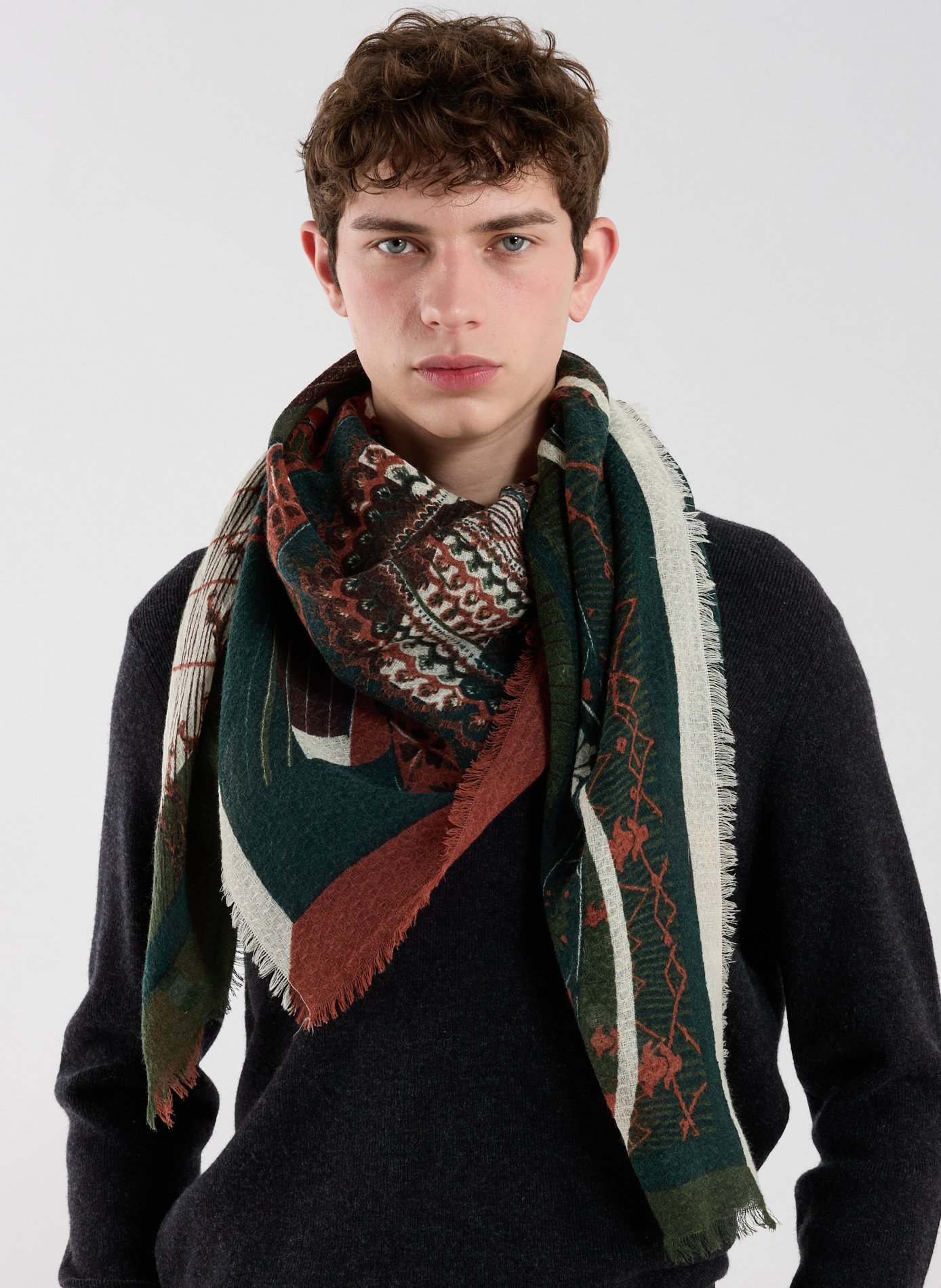 Wool Parisian Scarf PETRUSSE Multicolour