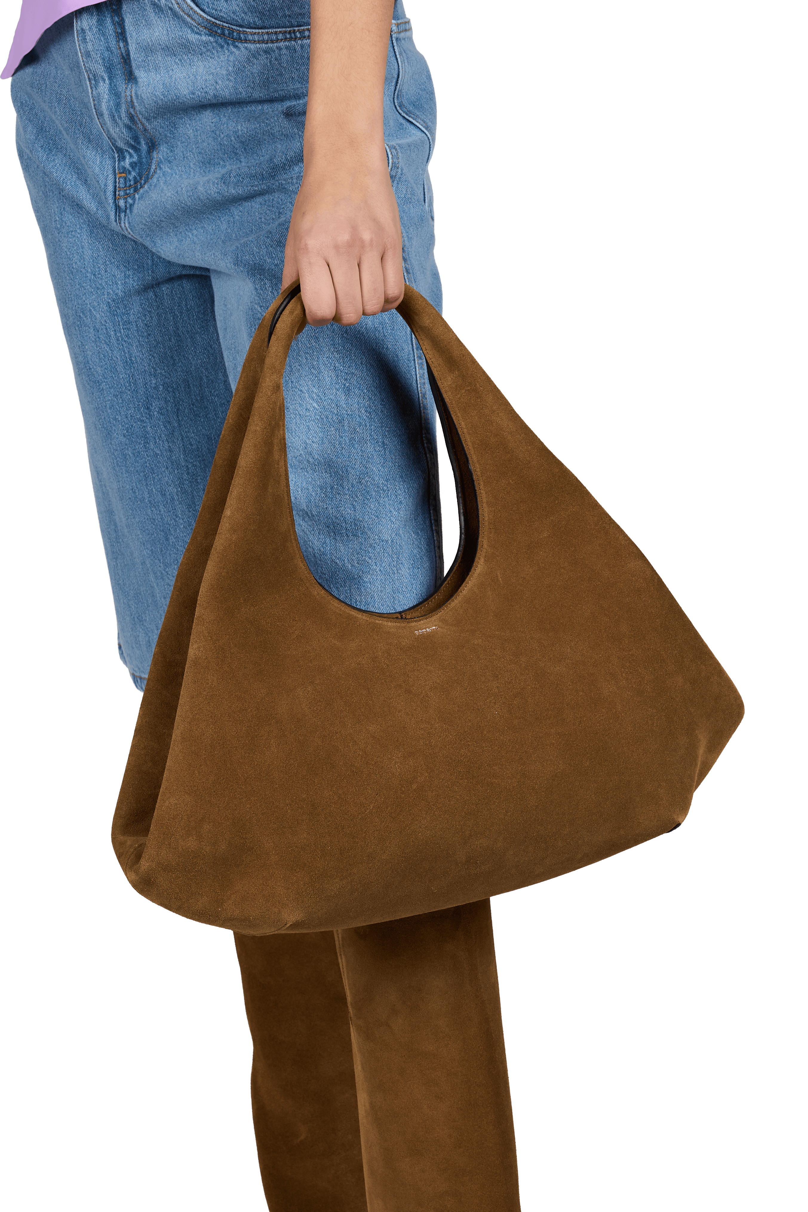 Sac à main en daim COPERNI Marron