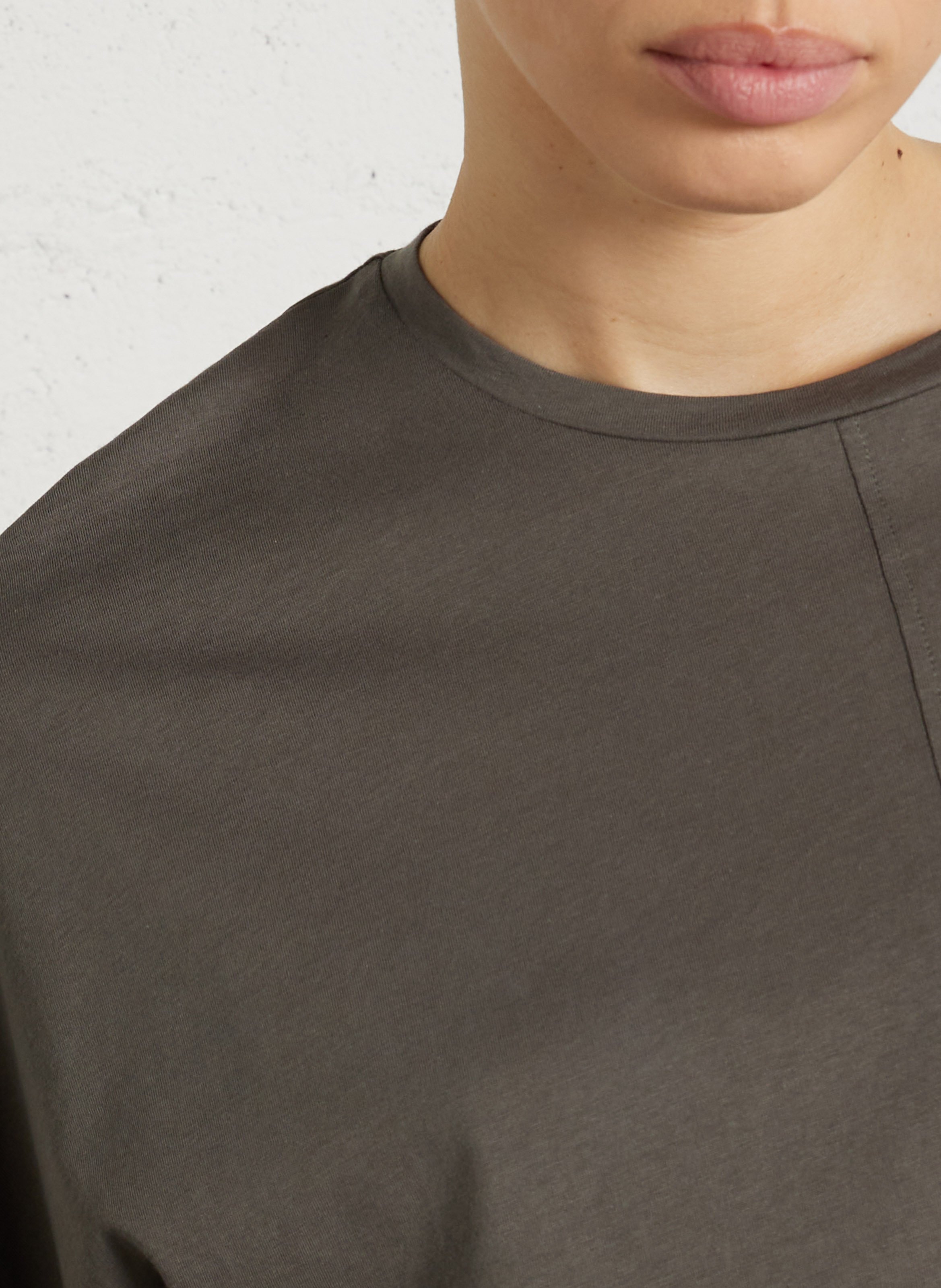 Tee-shirt ample col rond en coton bio Helsinki SOEUR Bleu